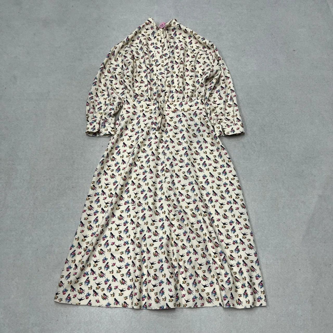 Prada Prada Runway Floral Long-Sleeve Dress Size S / US 4 / IT 40 - 2 Thumbnail