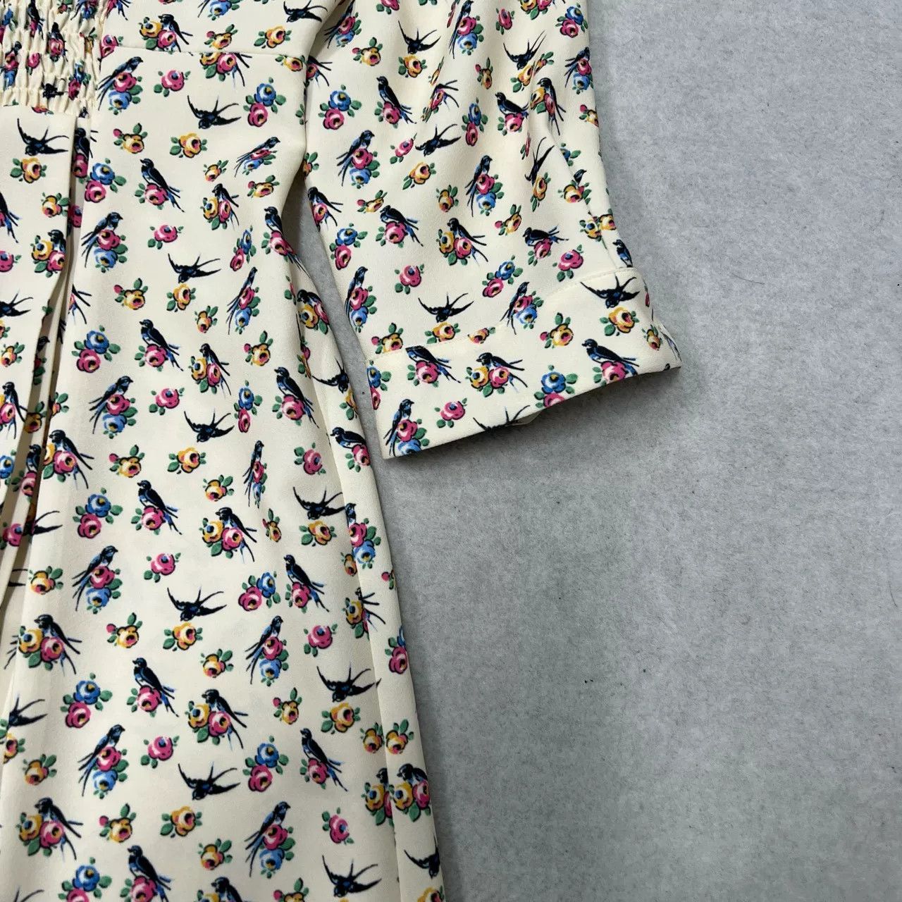 Prada Prada Runway Floral Long-Sleeve Dress Size S / US 4 / IT 40 - 3 Thumbnail