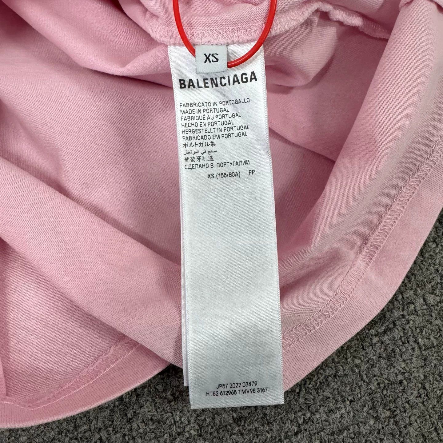 Balenciaga Balenciaga Pink Badge Print Short Sleeve T-shirt Size XS / US 0-2 / IT 36-38 - 6 Thumbnail