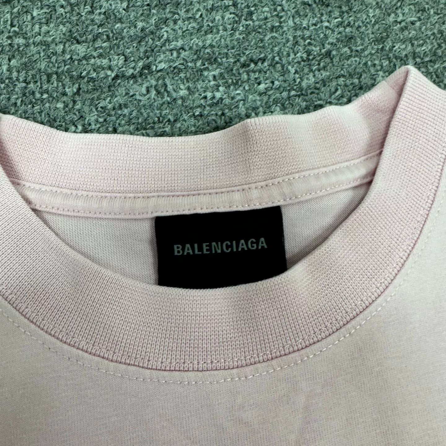 Balenciaga Balenciaga Pink Badge Print Short Sleeve T-shirt Size XS / US 0-2 / IT 36-38 - 5 Thumbnail