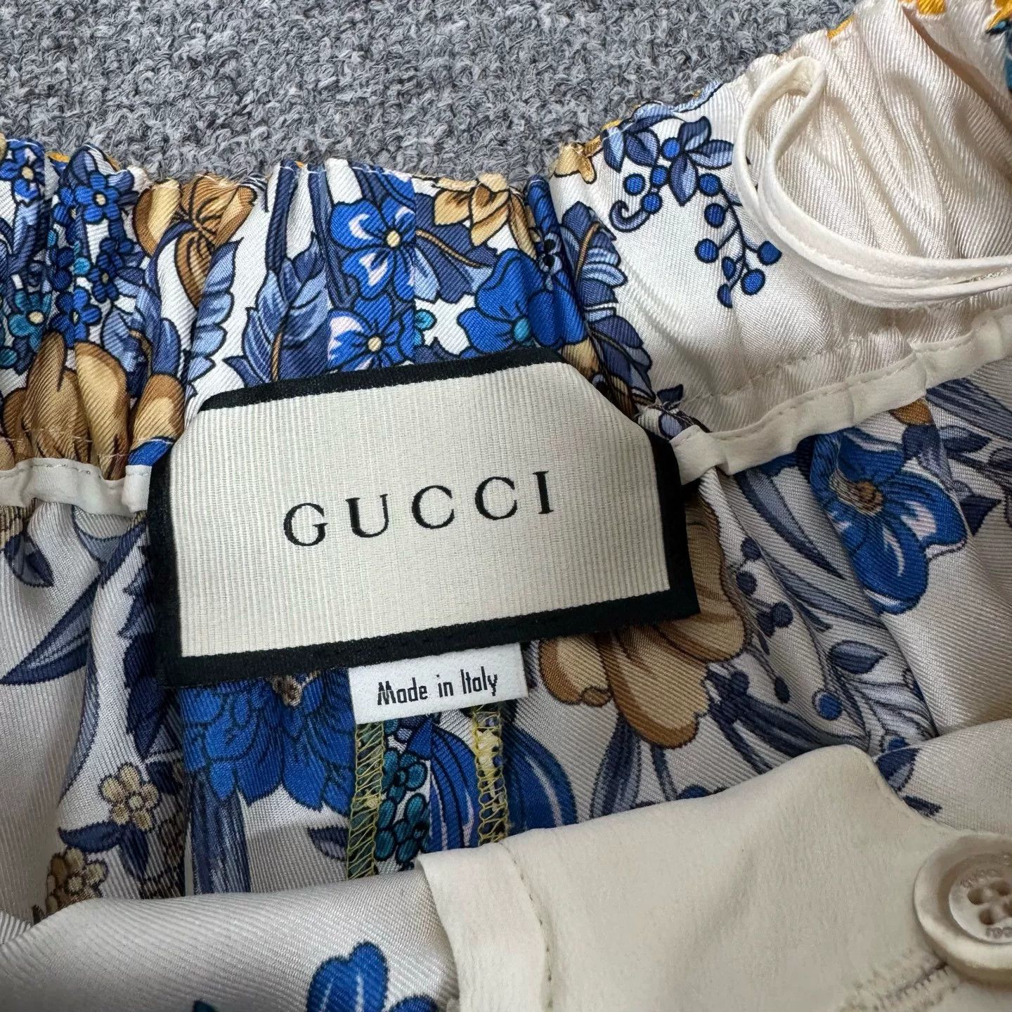 Gucci Gucci Yellow Blue Floral Silk Shorts Size 36" / US 14 / IT 50 - 5 Thumbnail