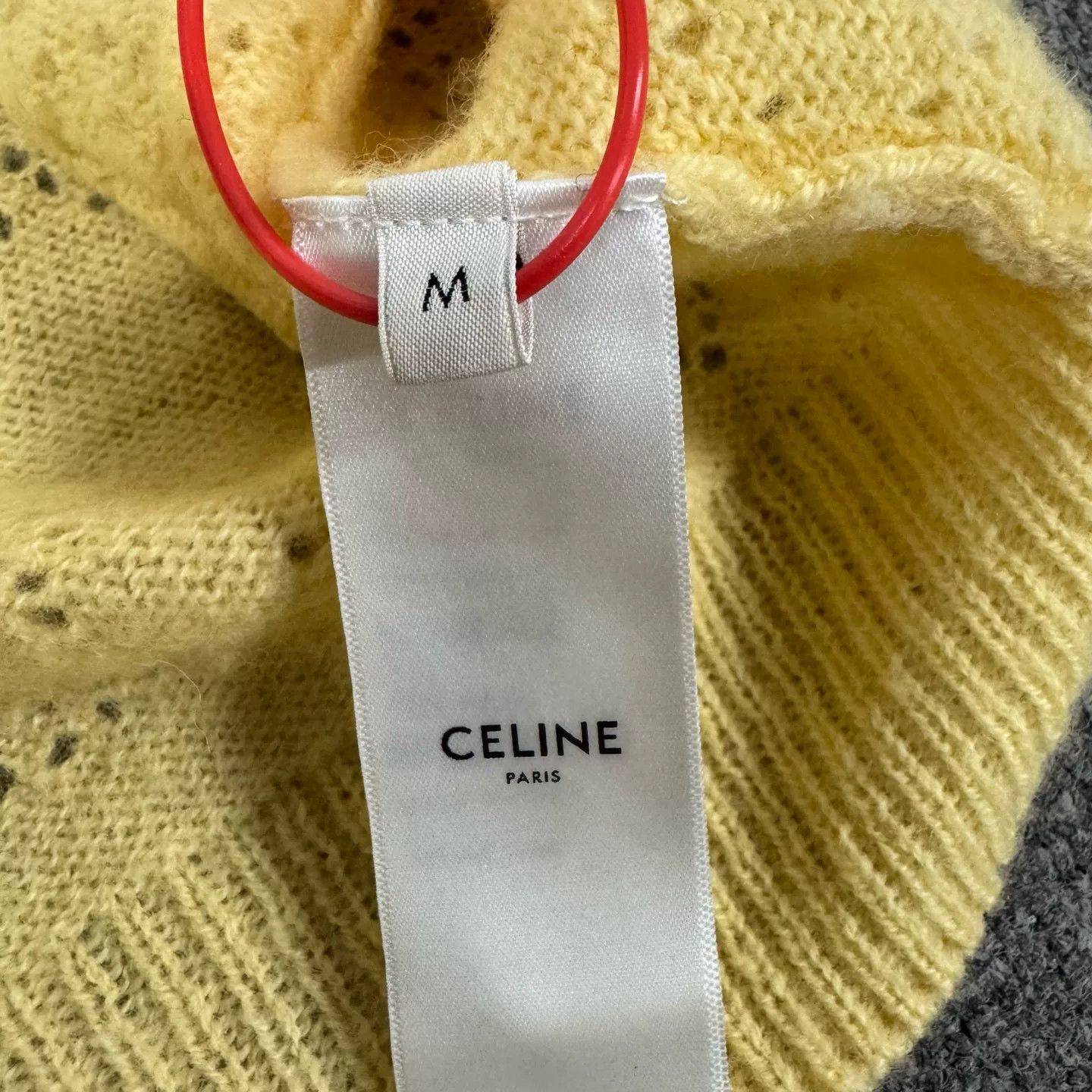 Celine Celine Yellow Openwork Jacquard Knit Vest Size M / US 6-8 / IT 42-44 - 5 Thumbnail