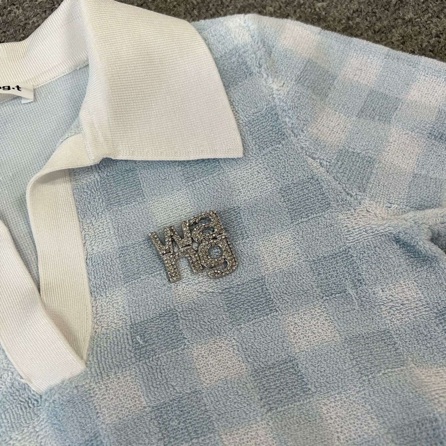 Alexander Wang Alexander Wang Diamond Plaid Towel Short Sleeve Size XS / US 0-2 / IT 36-38 - 5 Thumbnail