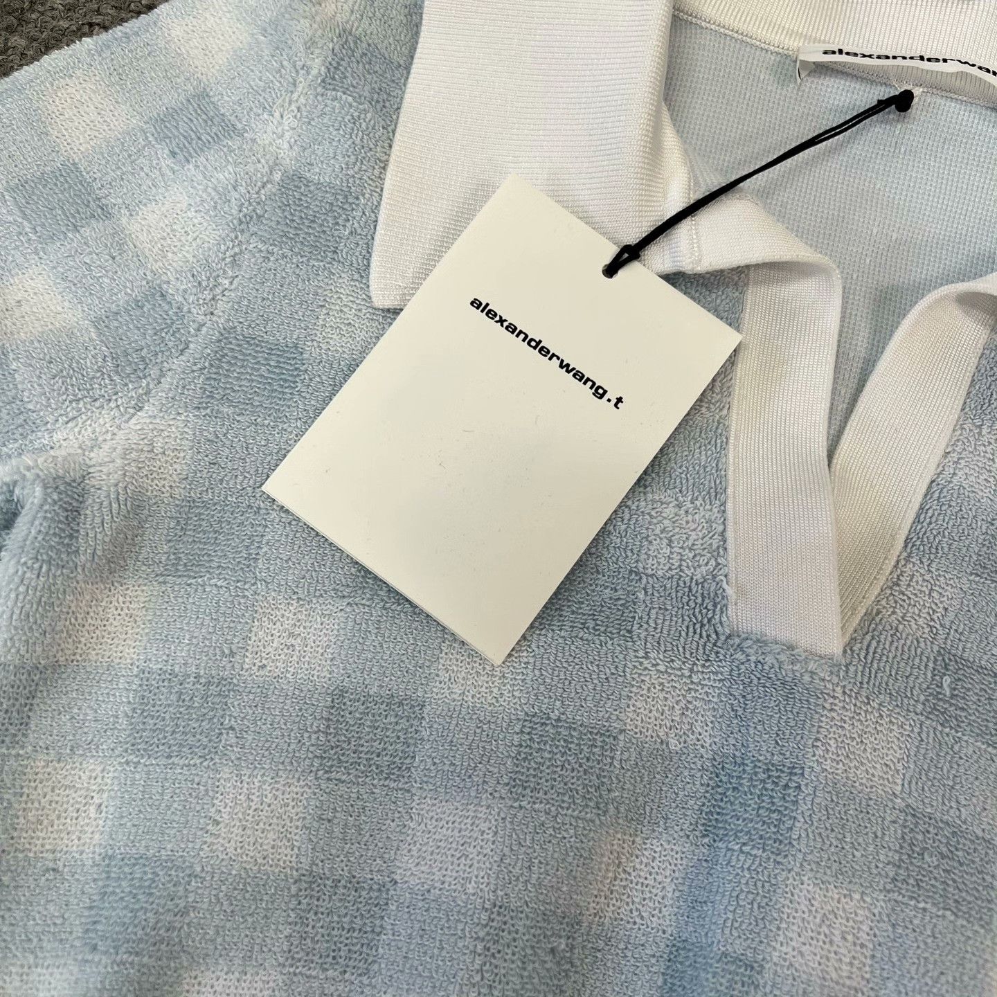 Alexander Wang Alexander Wang Diamond Plaid Towel Short Sleeve Size XS / US 0-2 / IT 36-38 - 4 Thumbnail