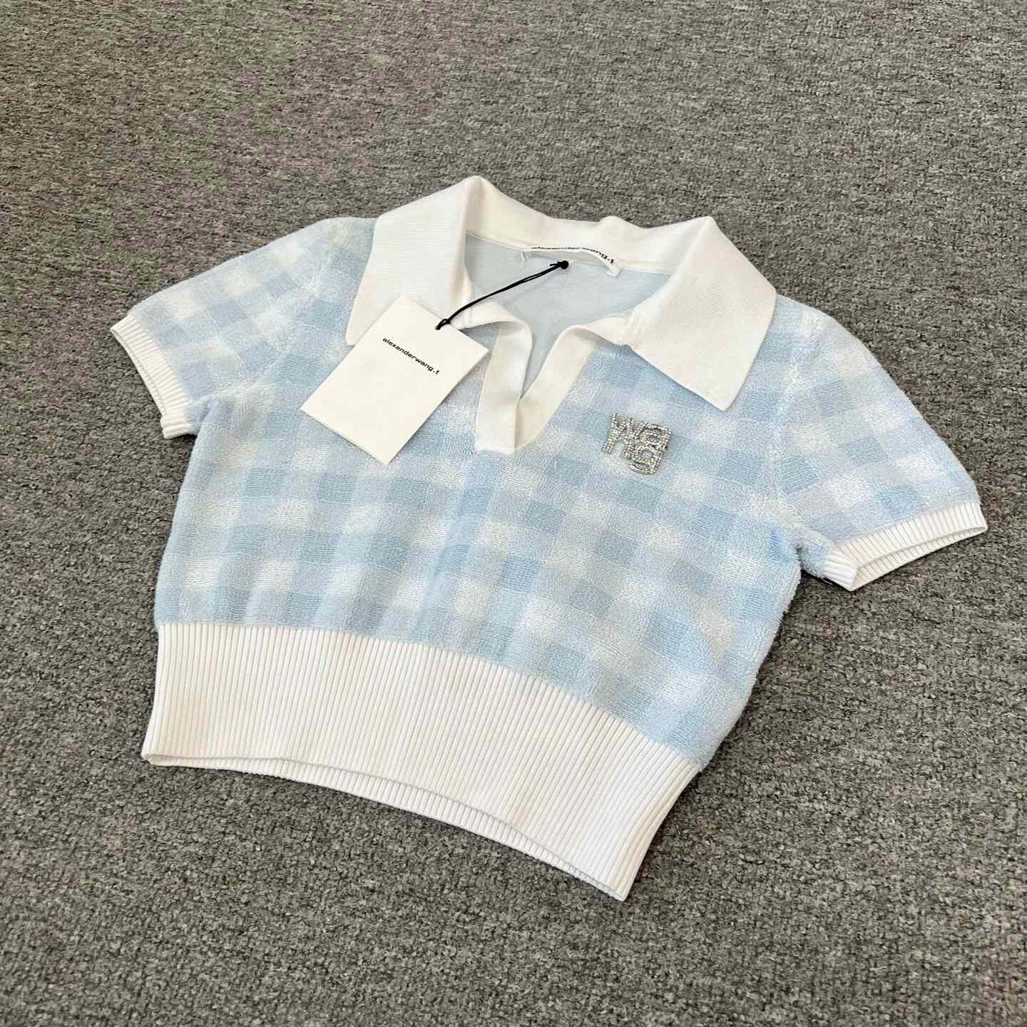 Alexander Wang Alexander Wang Diamond Plaid Towel Short Sleeve Size XS / US 0-2 / IT 36-38 - 3 Thumbnail