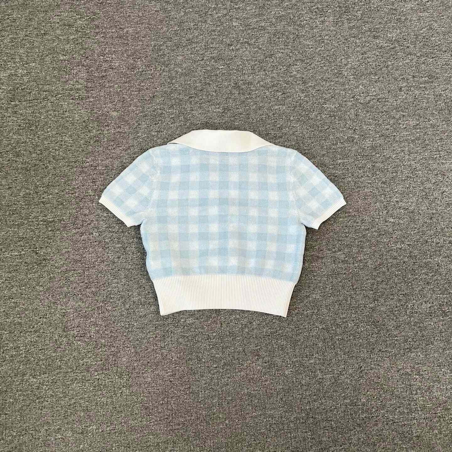 Alexander Wang Alexander Wang Diamond Plaid Towel Short Sleeve Size XS / US 0-2 / IT 36-38 - 2 Thumbnail