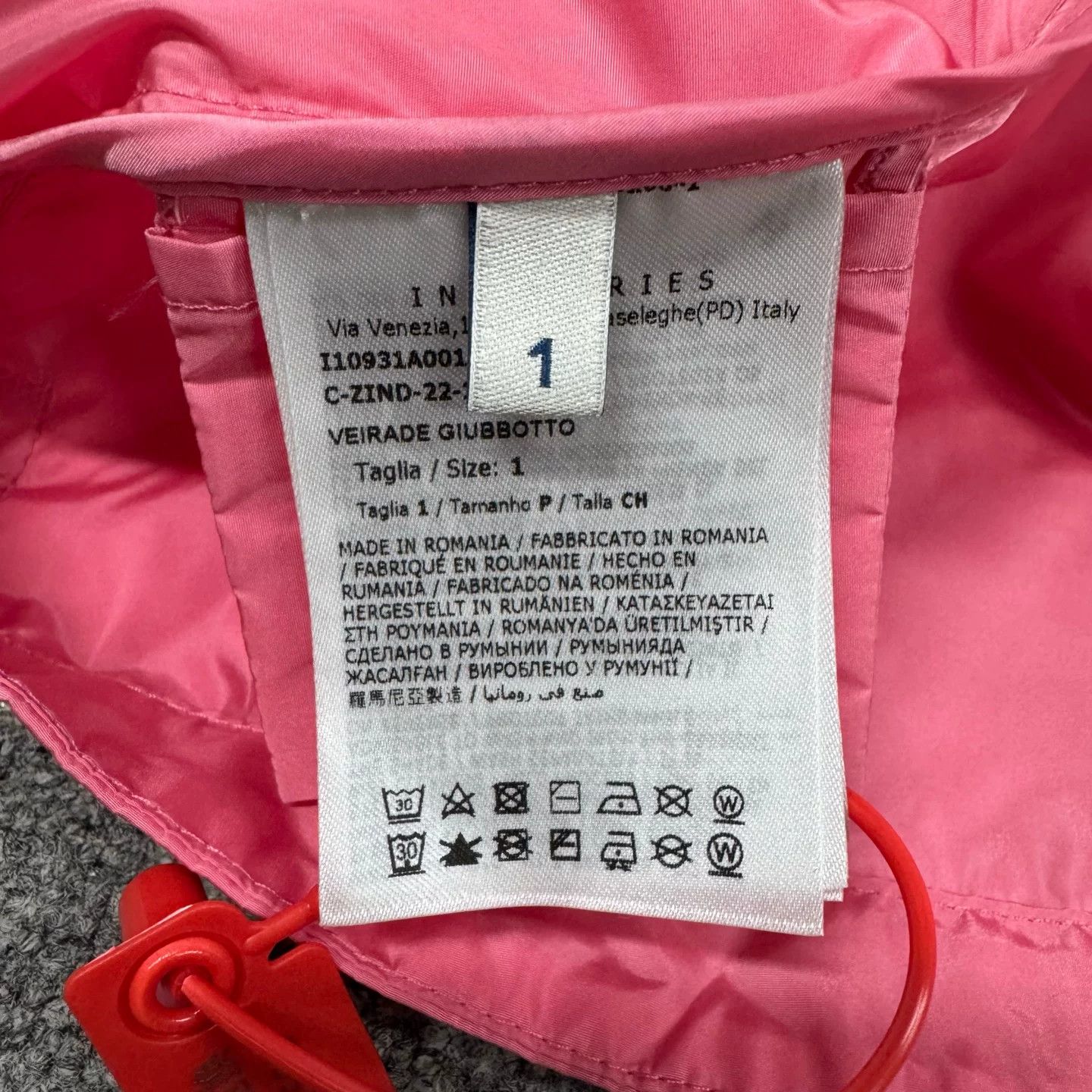 Moncler Moncler Pink Embroidered Logo Nylon Trench Coat Size L / US 10 / IT 46 - 7 Thumbnail