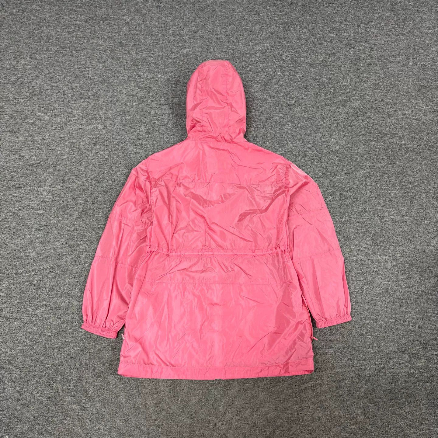Moncler Moncler Pink Embroidered Logo Nylon Trench Coat Size L / US 10 / IT 46 - 2 Thumbnail