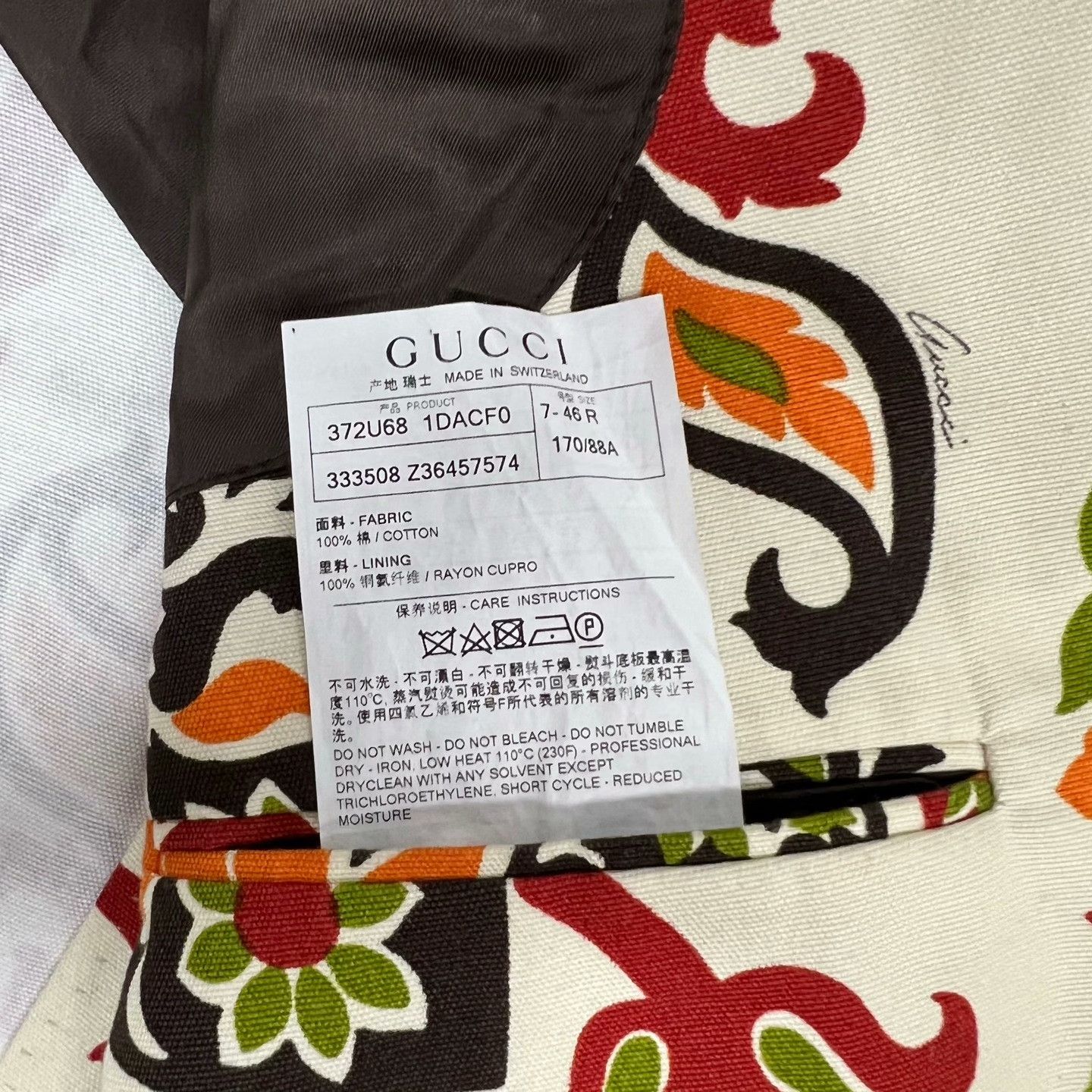 Gucci Gucci Floral Print Blazer Size L / US 10 / IT 46 - 6 Thumbnail