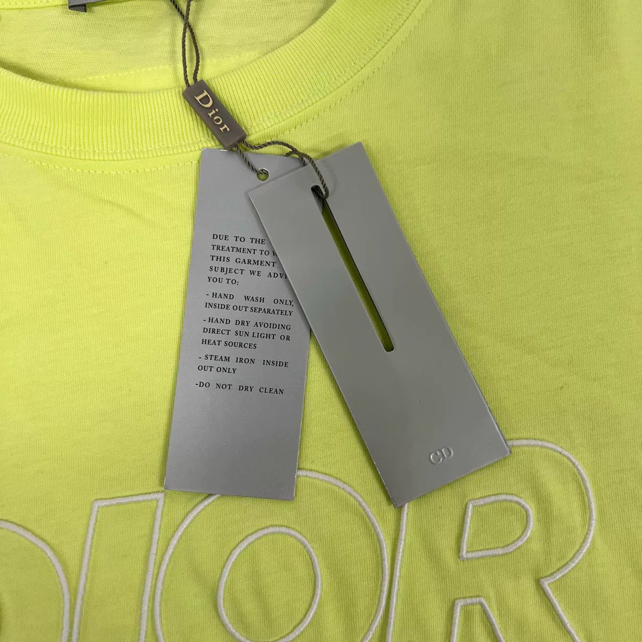 Dior Dior Embroidered Logo Short Sleeve T-shirt Size US L / EU 52-54 / 3 - 8 Thumbnail