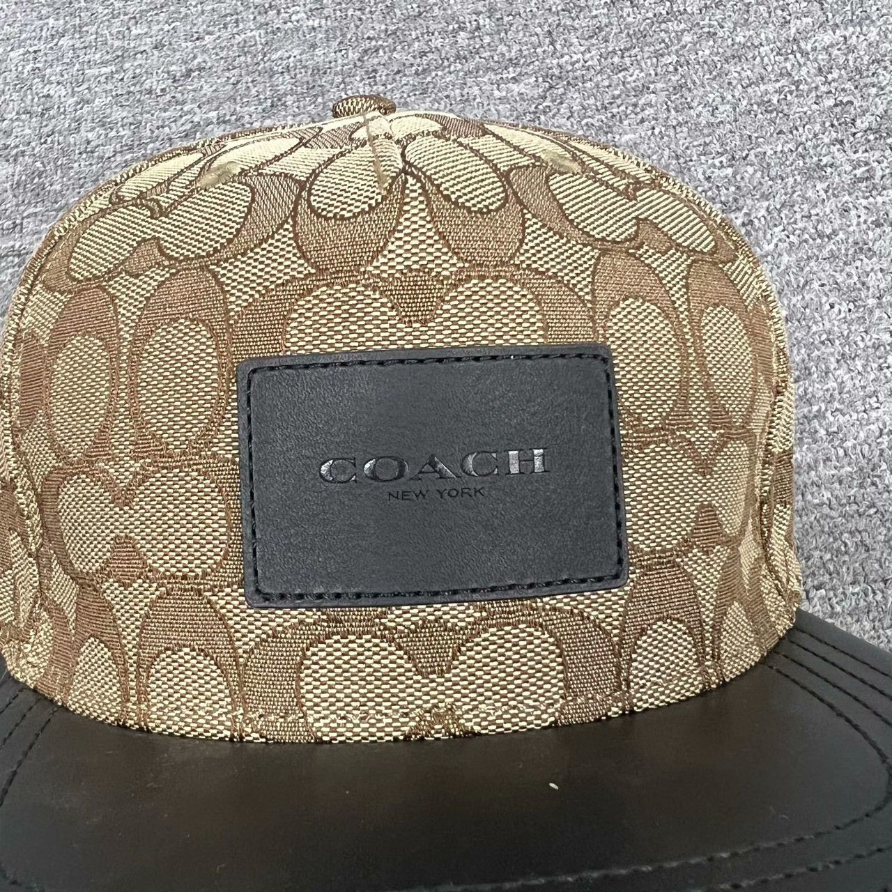 Coach Coach Logo Print Leather Patch Baseball Cap Size ONE SIZE - 3 Thumbnail