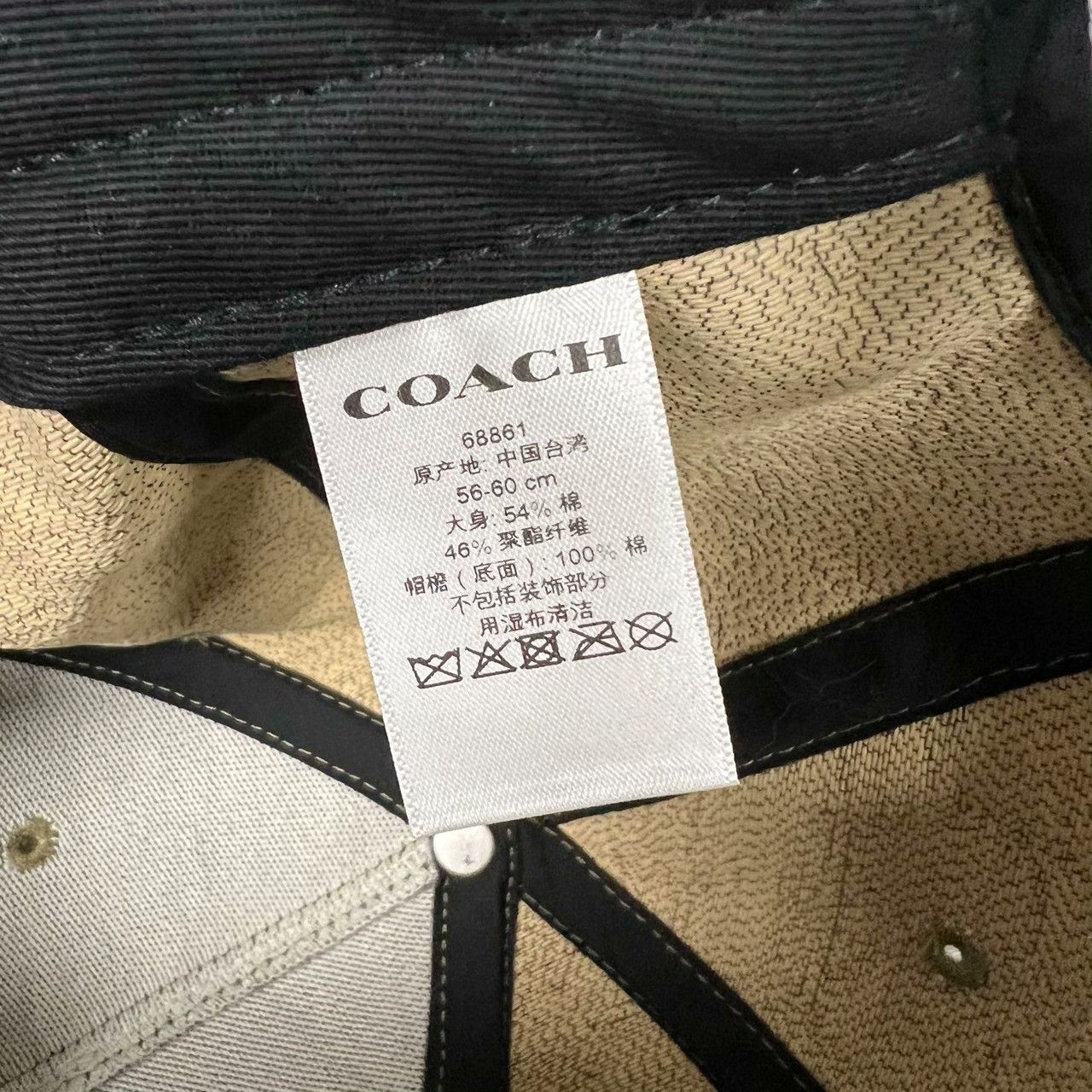 Coach Coach Logo Print Leather Patch Baseball Cap Size ONE SIZE - 7 Thumbnail