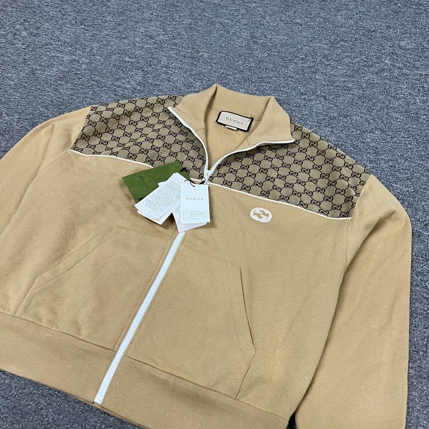Gucci Gucci Spliced Monogram Zip Jacket Size M / US 6-8 / IT 42-44 - 4 Thumbnail