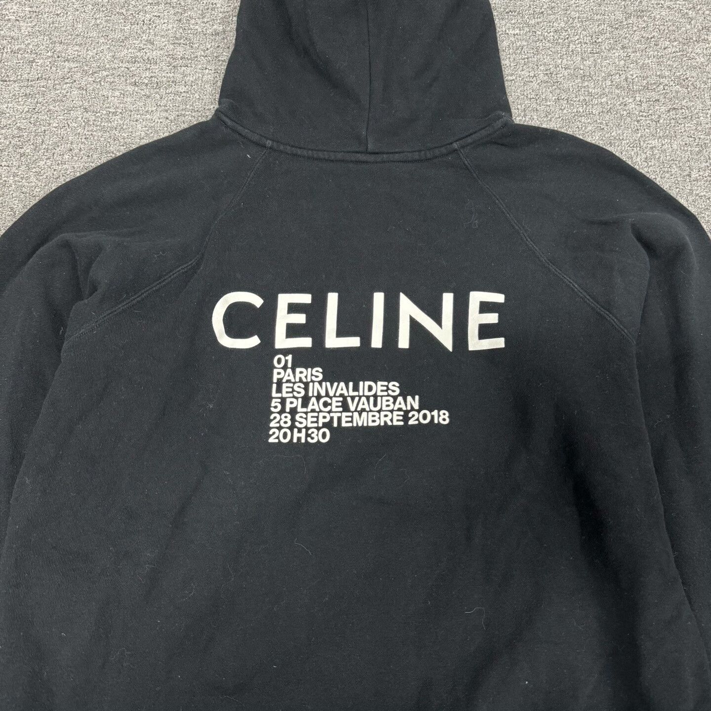 Celine Celine Logo Hooded Jacket Size US XL / EU 56 / 4 - 6 Thumbnail