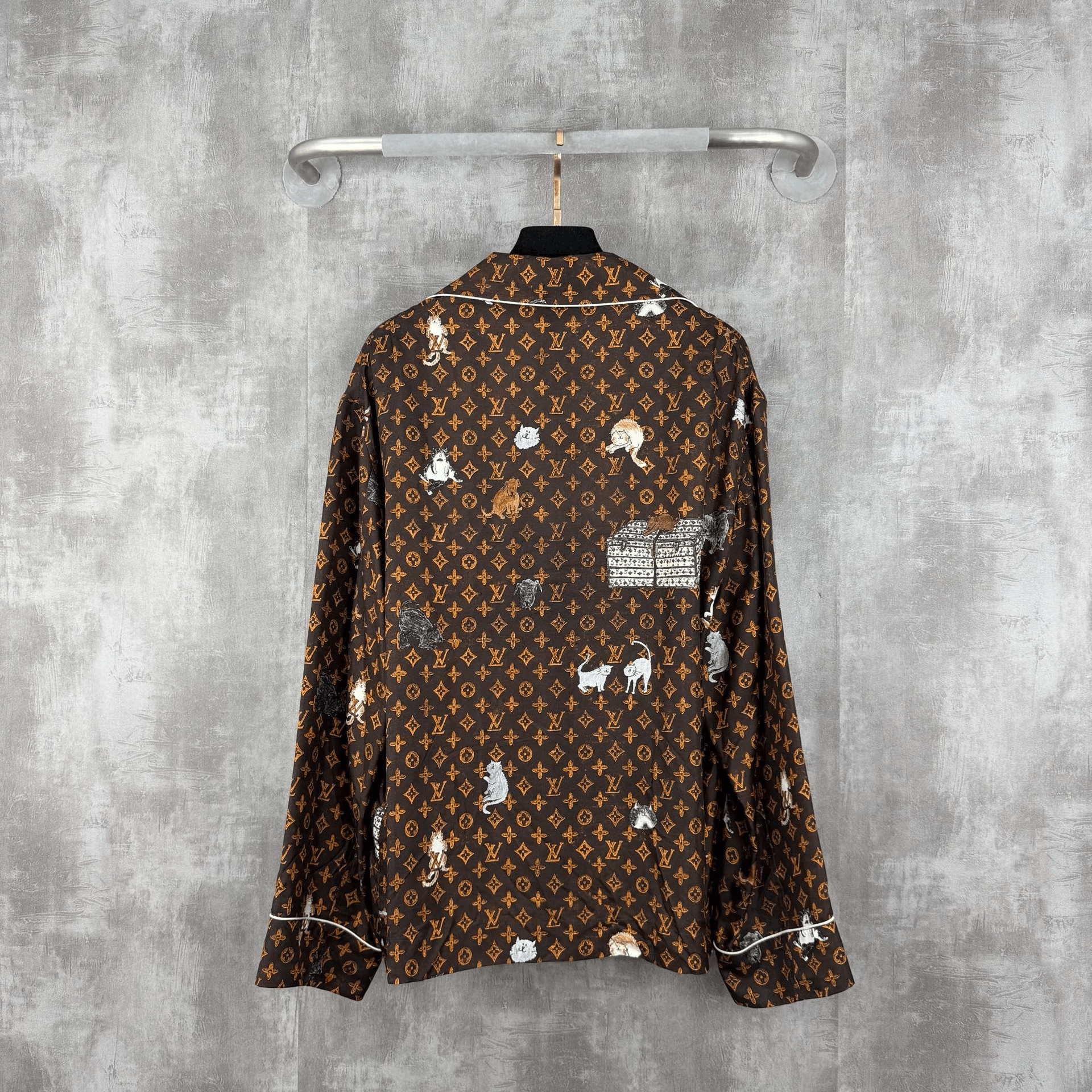 Louis Vuitton Louis Vuitton Monogram Cat Silk Shirt Size S / US 4 / IT 40 - 3 Thumbnail