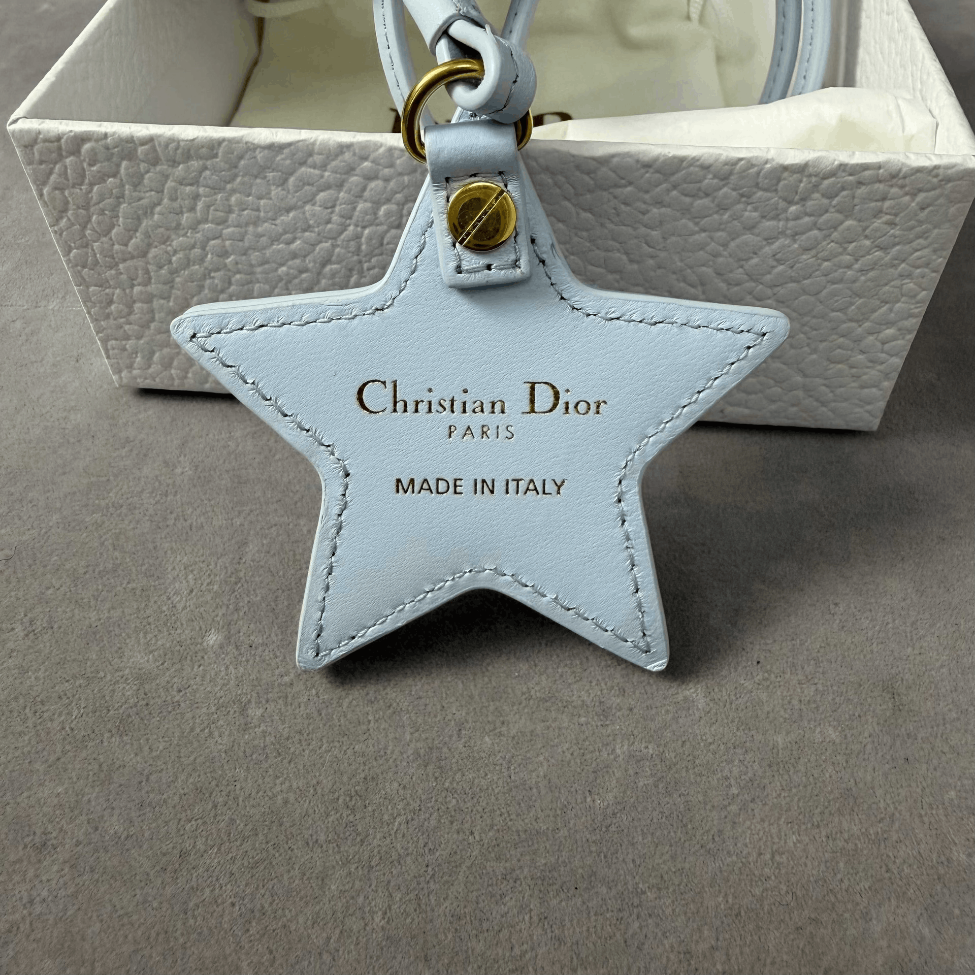 Dior Dior Baby Blue Leather Star Mirror Charm Size ONE SIZE - 4 Thumbnail