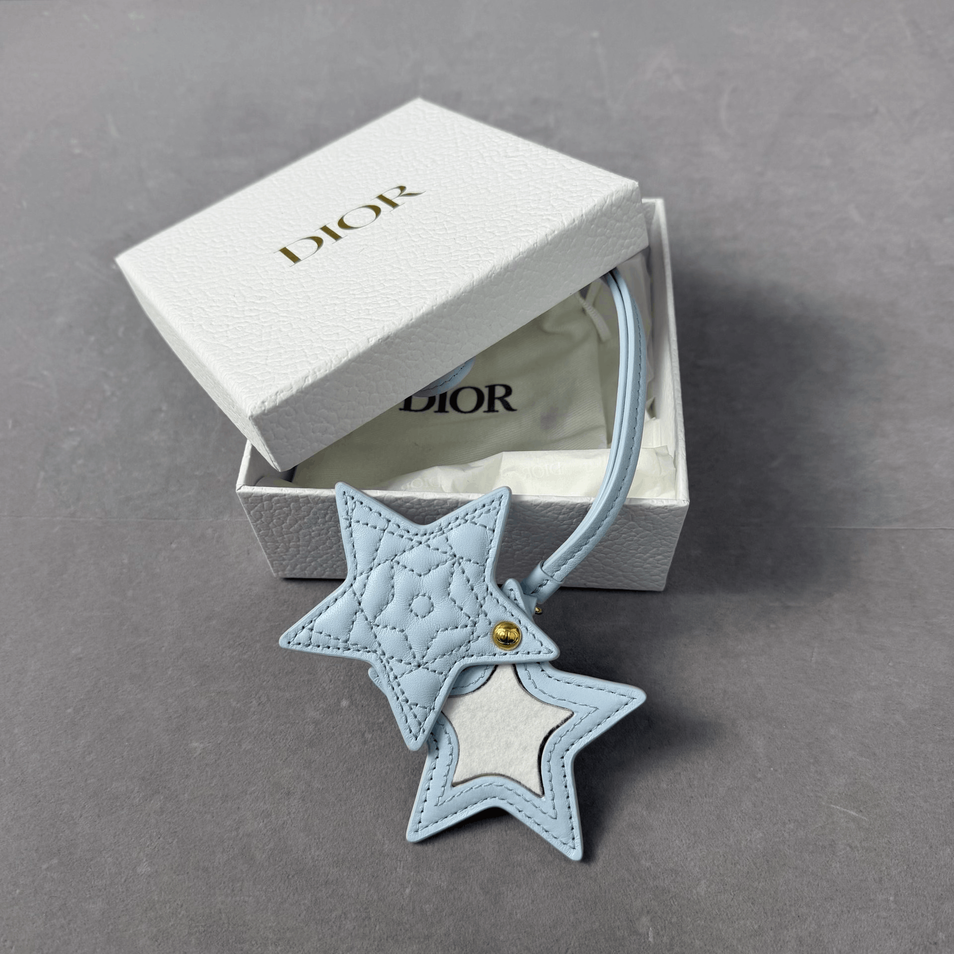 Dior Dior Baby Blue Leather Star Mirror Charm Size ONE SIZE - 2 Thumbnail