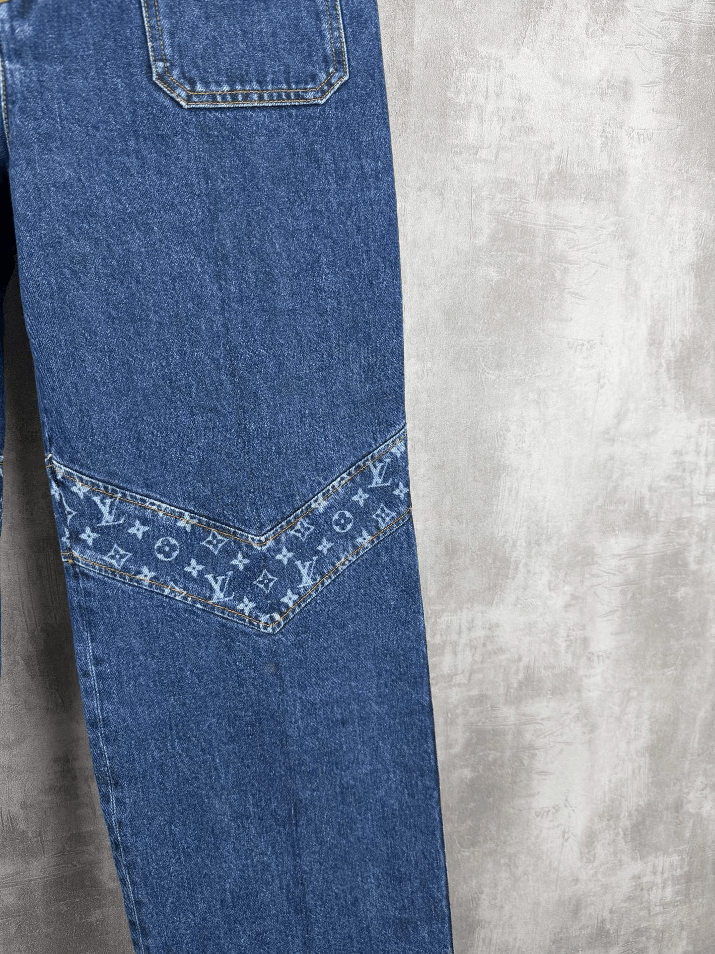 Louis Vuitton Louis Vuitton Monogram Patchwork Jeans Size 38" / US 16 / IT 52 - 2 Thumbnail