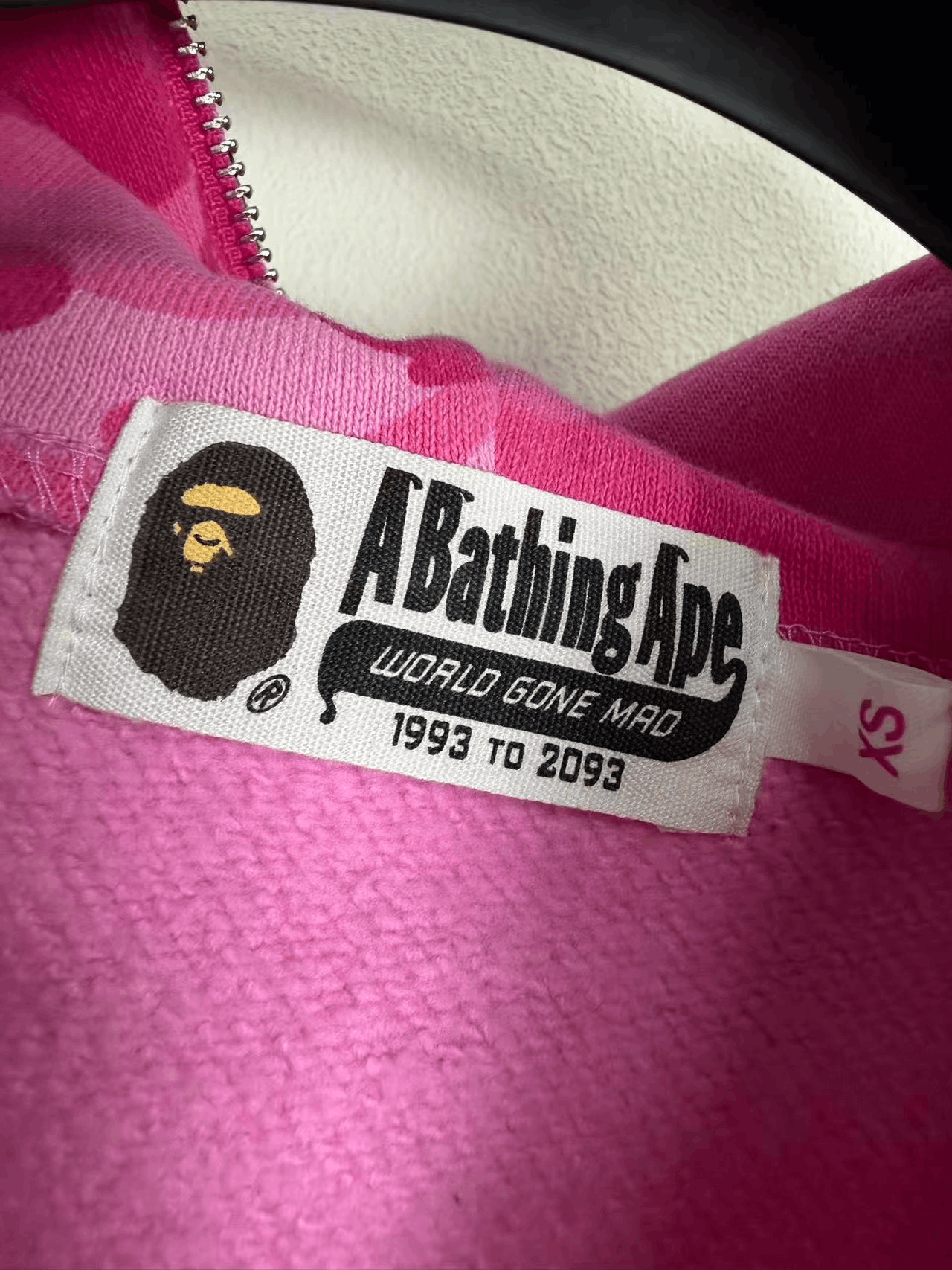 Bape Bape Pink Camo Shark Zip Hoodie Size XS / US 0-2 / IT 36-38 - 4 Thumbnail
