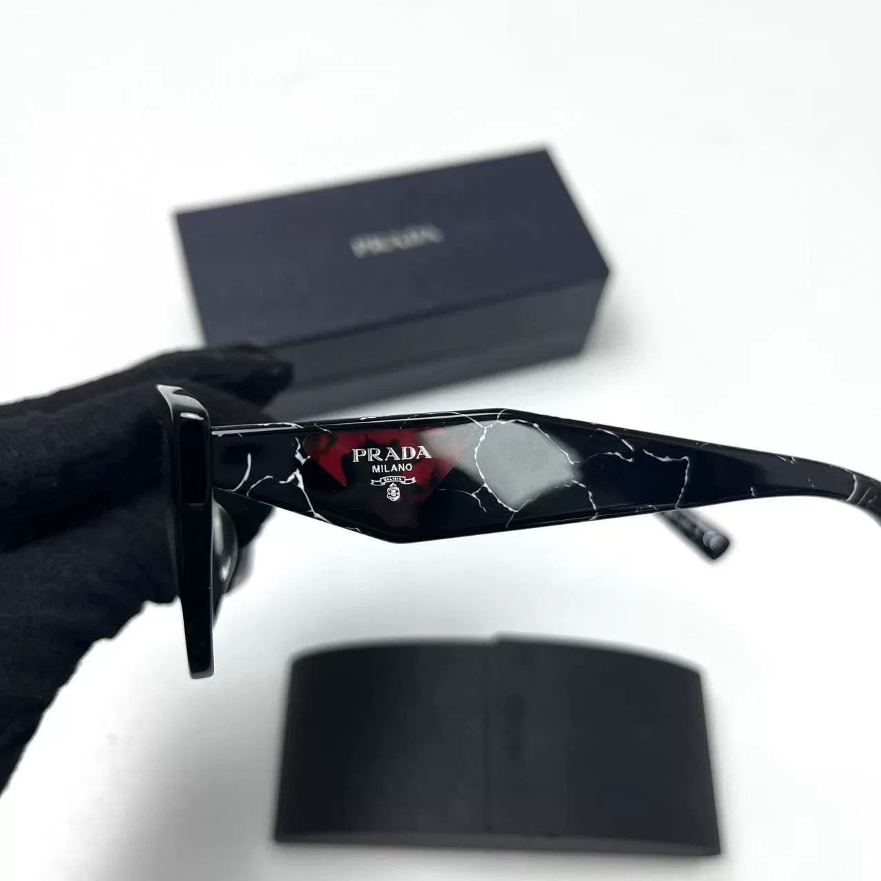 Prada Prada Lightning Crackle Sunglasses Size ONE SIZE - 2 Thumbnail