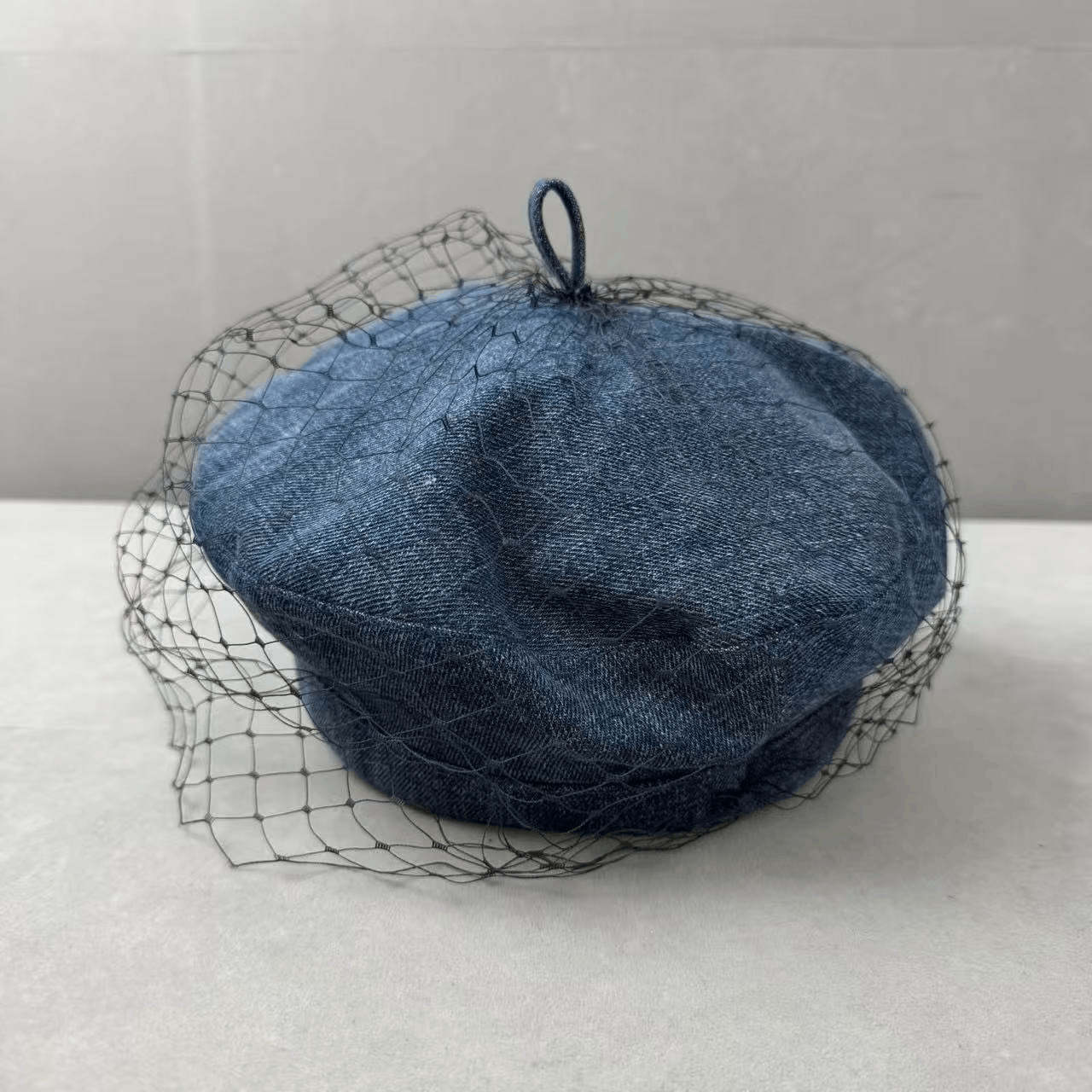 Dior Dior Denim Mesh Beret with Metal Logo Size ONE SIZE - 2 Thumbnail
