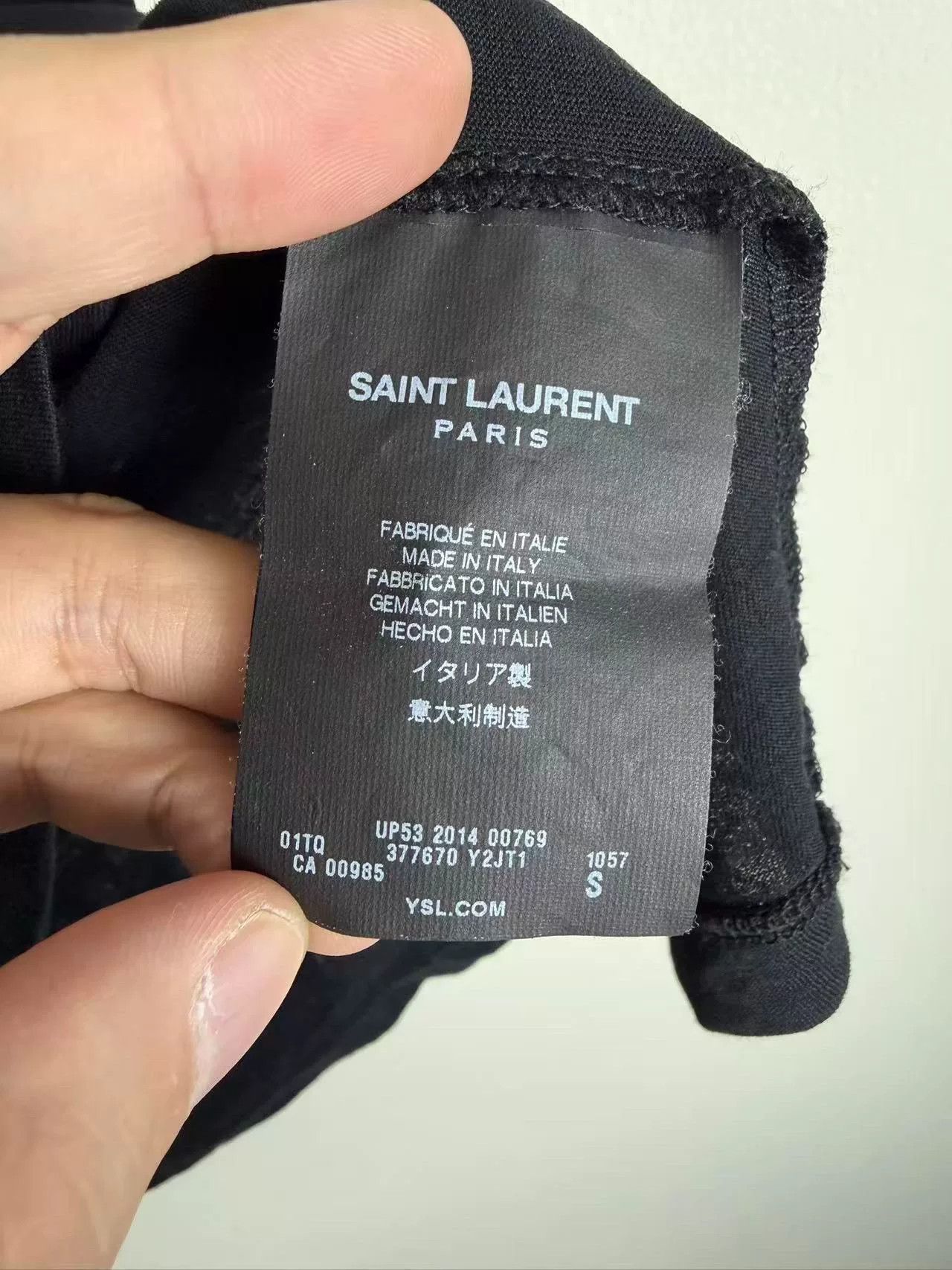 Saint Laurent Paris Saint Laurent GD Style Short Sleeve Size US S / EU 44-46 / 1 - 2 Thumbnail