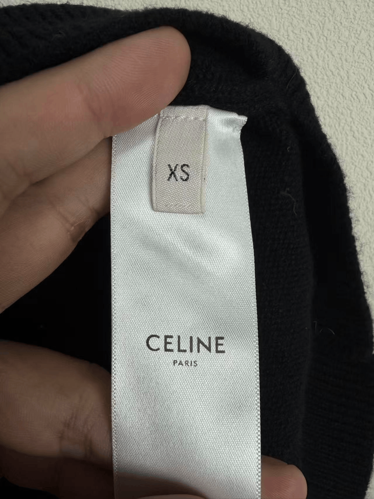 Celine Celine Black Embroidered Knit Turtleneck Size XS / US 0-2 / IT 36-38 - 3 Thumbnail