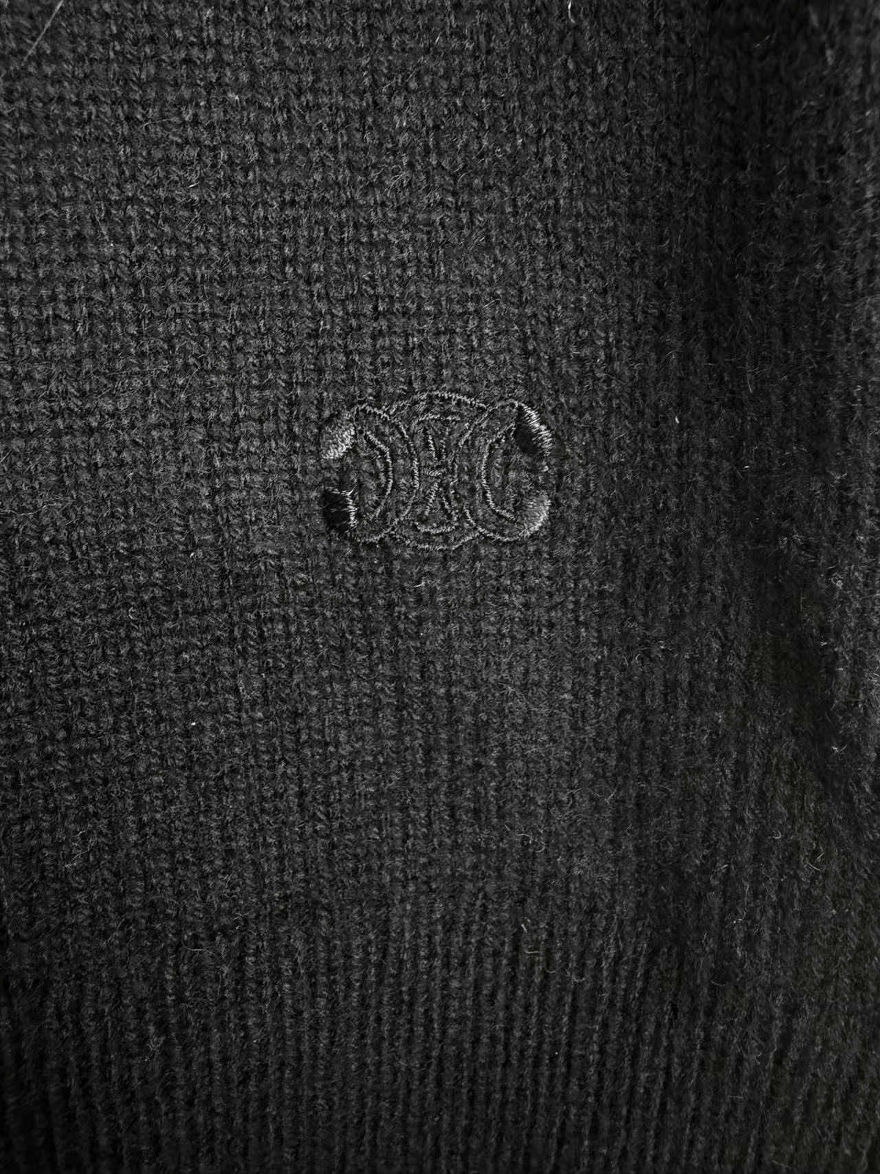 Celine Celine Black Embroidered Knit Turtleneck Size XS / US 0-2 / IT 36-38 - 2 Thumbnail