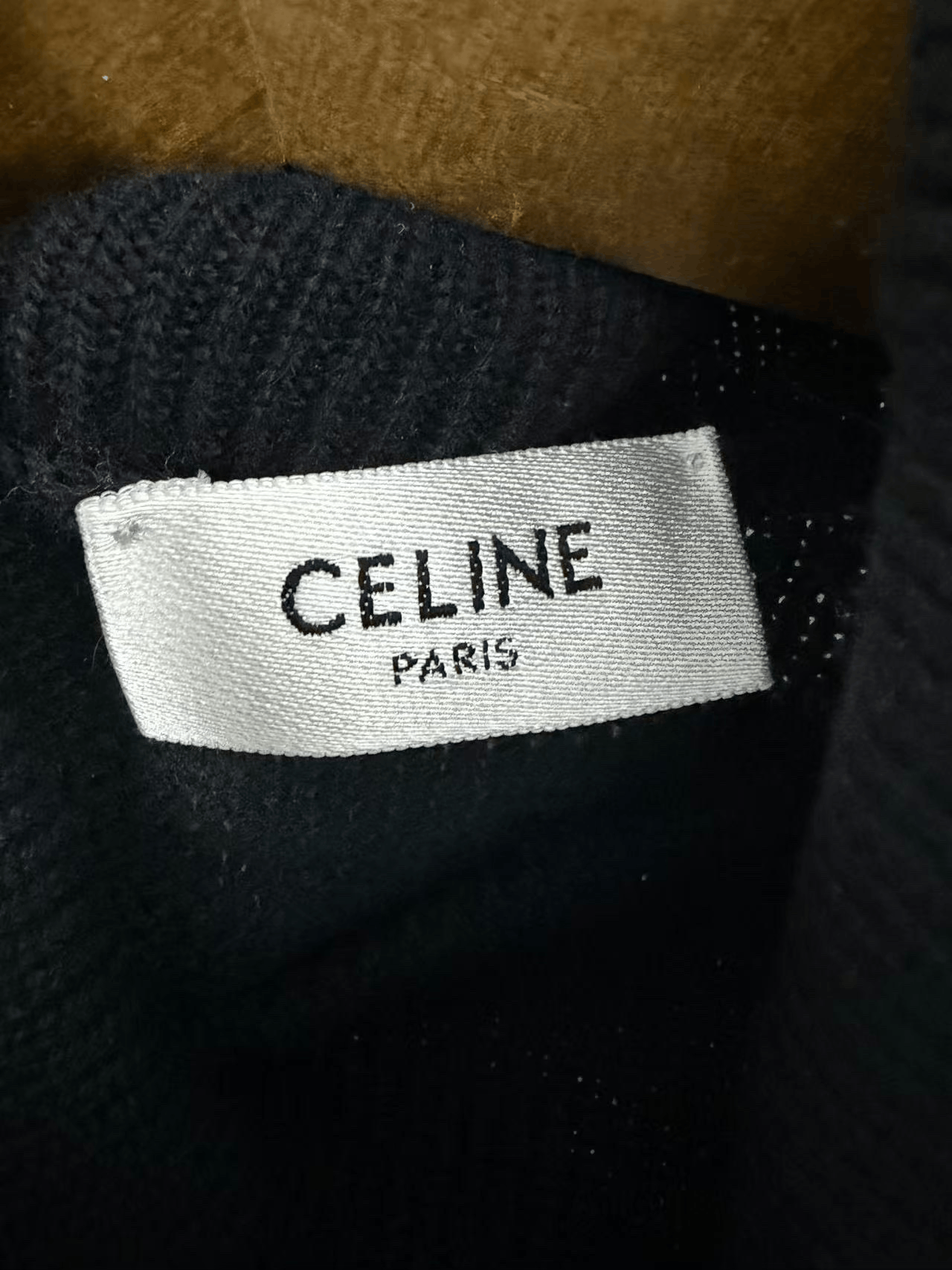 Celine Celine Black Embroidered Knit Turtleneck Size XS / US 0-2 / IT 36-38 - 4 Thumbnail