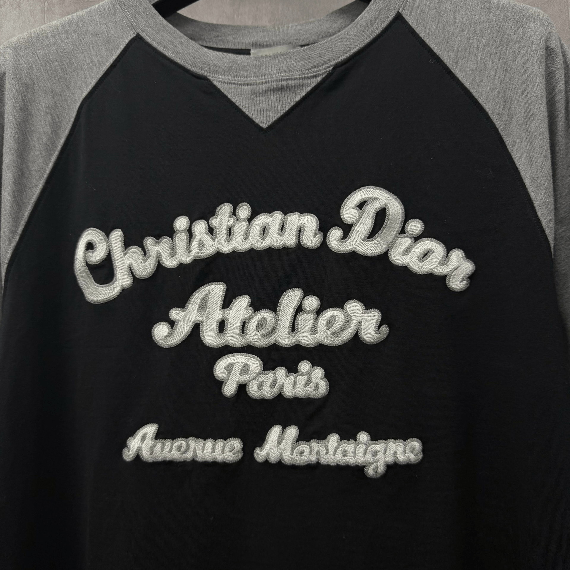 Dior Dior Black Gray Colorblock Logo T-Shirt Size US M / EU 48-50 / 2 - 2 Thumbnail