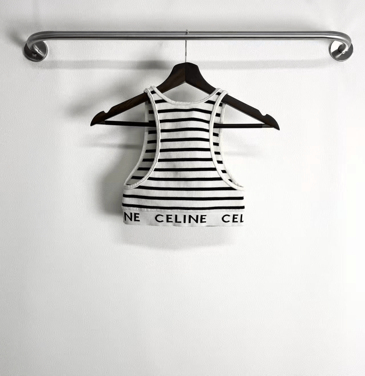 Celine Celine Black White Striped Vest Size XS / US 0-2 / IT 36-38 - 2 Thumbnail
