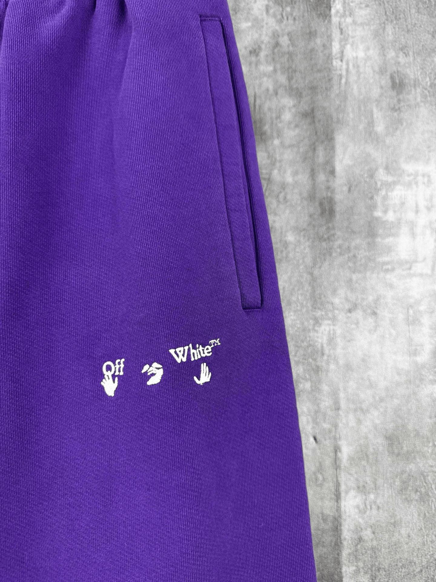Off-White Off-White OW Embroidered Logo Sweatpants Size US 32 / EU 48 - 2 Thumbnail
