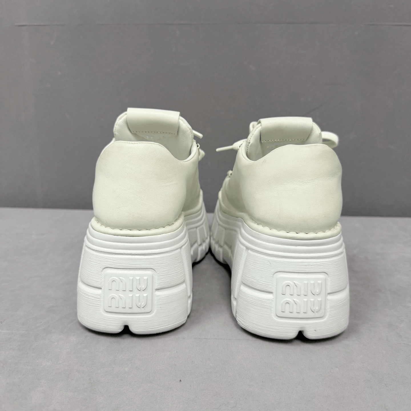 Miu Miu Miumiu Platform Derby Shoes Size US 4 / IT 34 - 4 Thumbnail