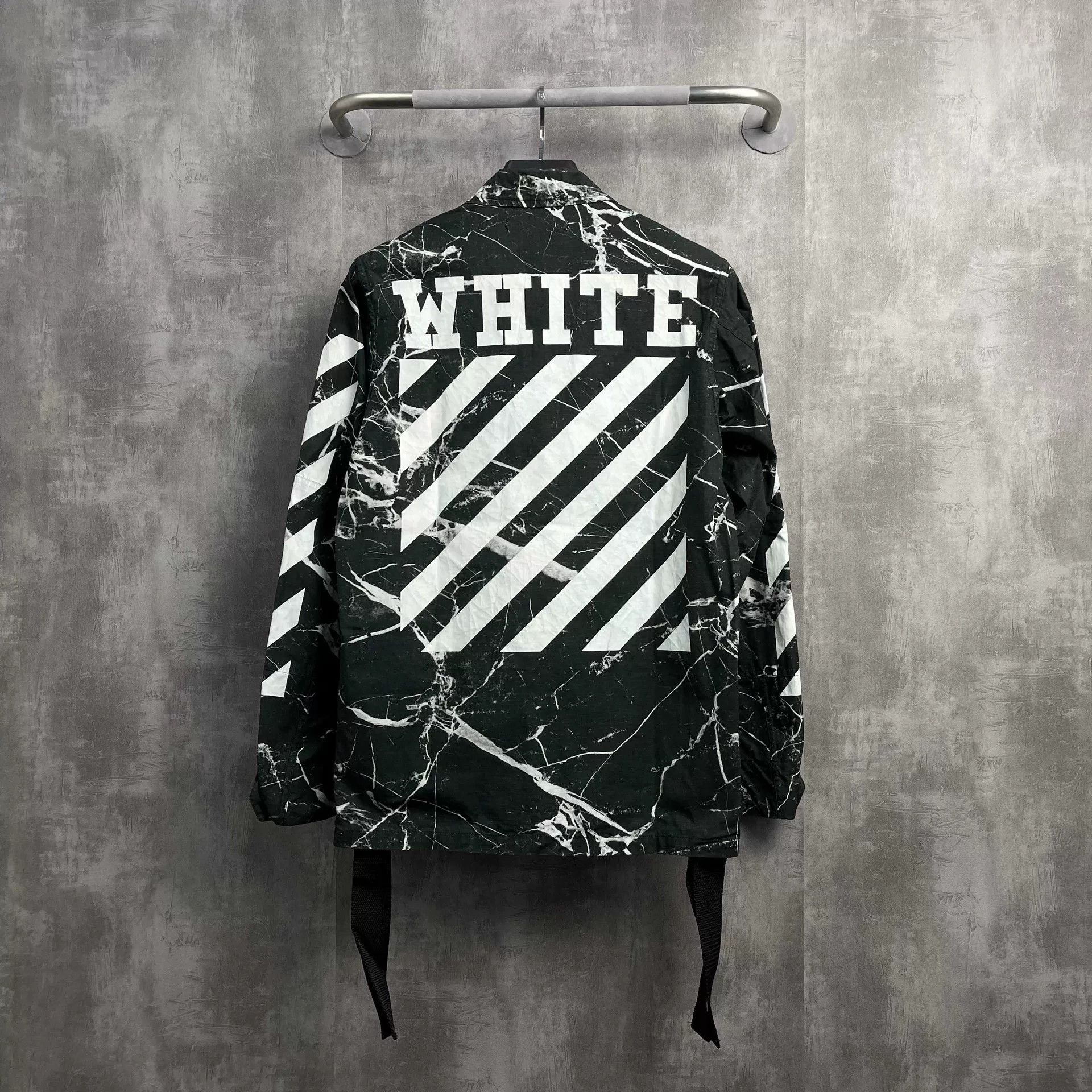 Off-White Off-White Marble Letter Logo Jacket Size US XXS / EU 40 - 3 Thumbnail