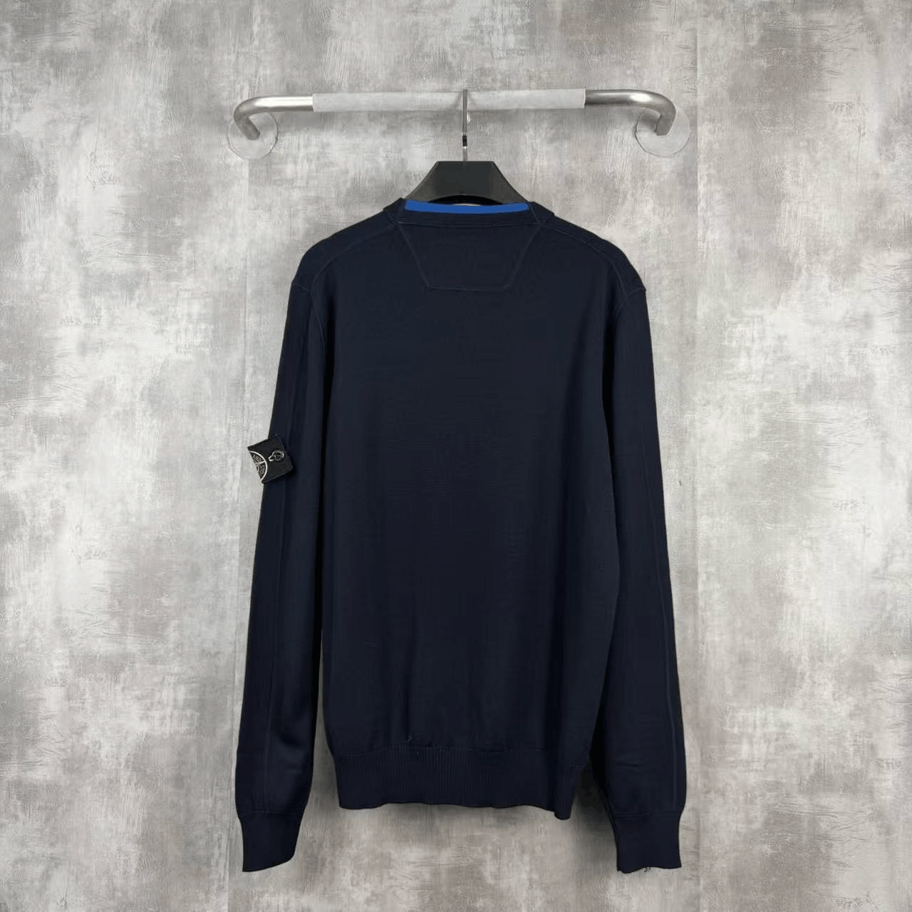 Stone Island Stone Island Navy Wool Knit Sweater Size US L / EU 52-54 / 3 - 3 Thumbnail
