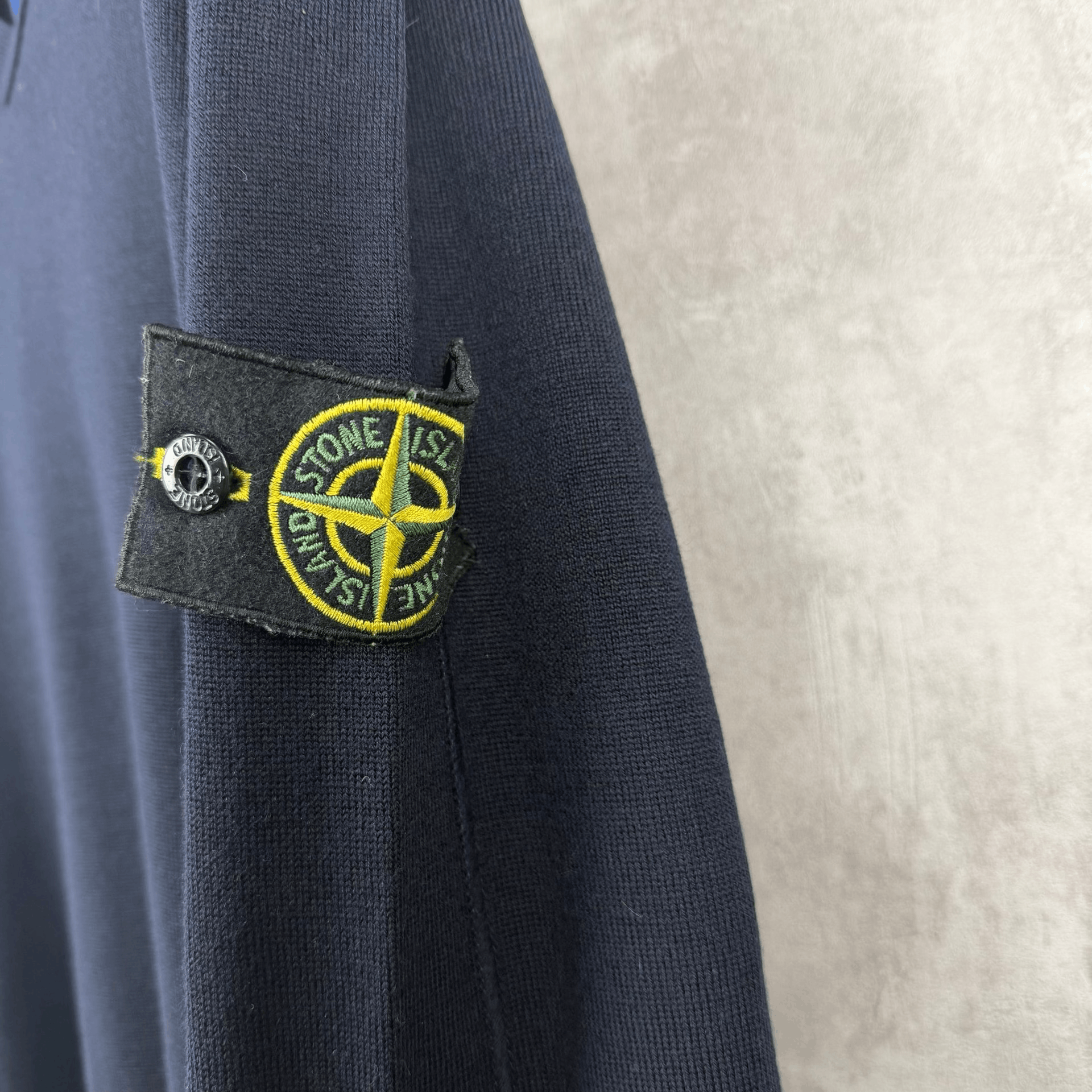 Stone Island Stone Island Navy Wool Knit Sweater Size US L / EU 52-54 / 3 - 2 Thumbnail