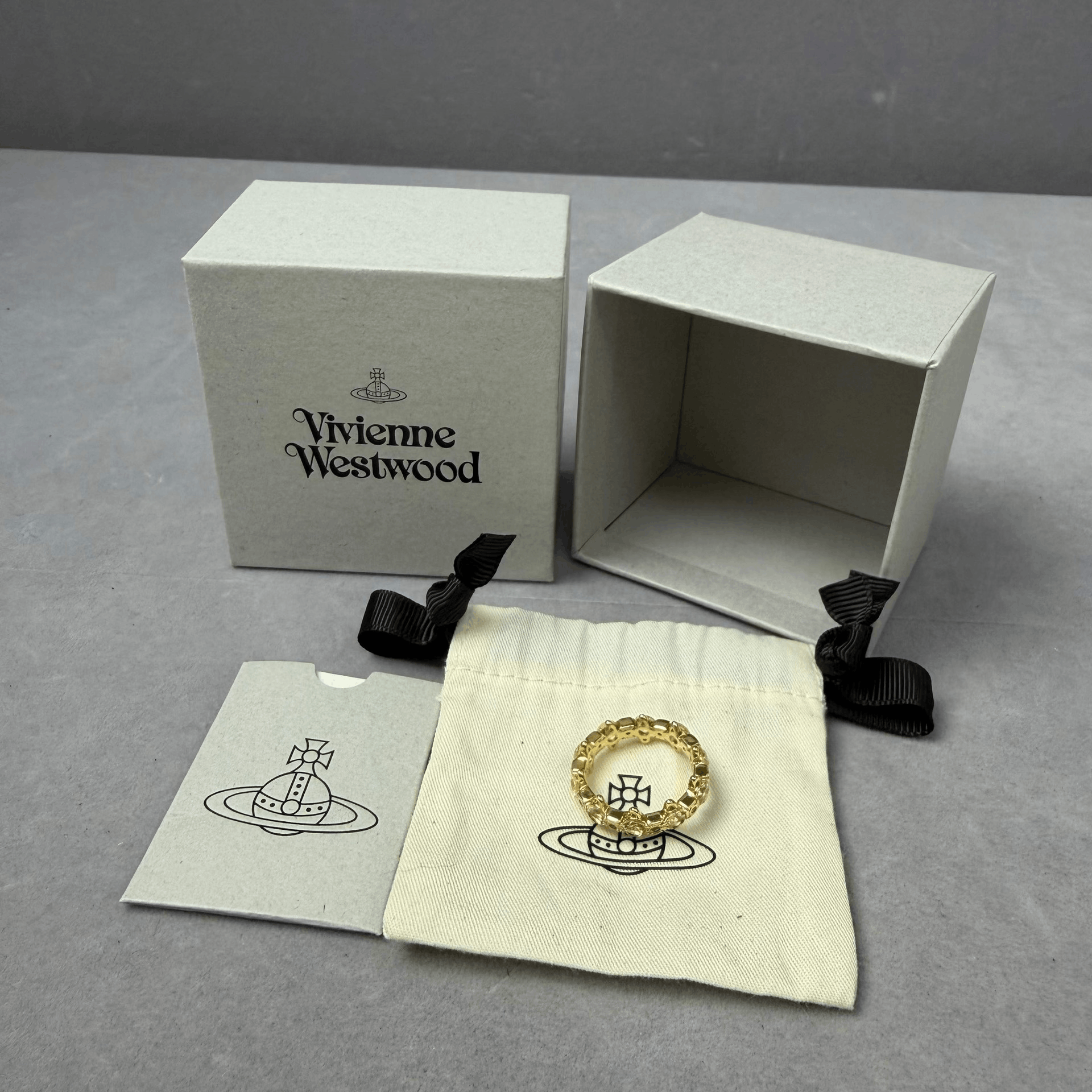 Vivienne Westwood Vivian Westwood Warwick Crown Saturn Ring Size ONE SIZE - 3 Thumbnail