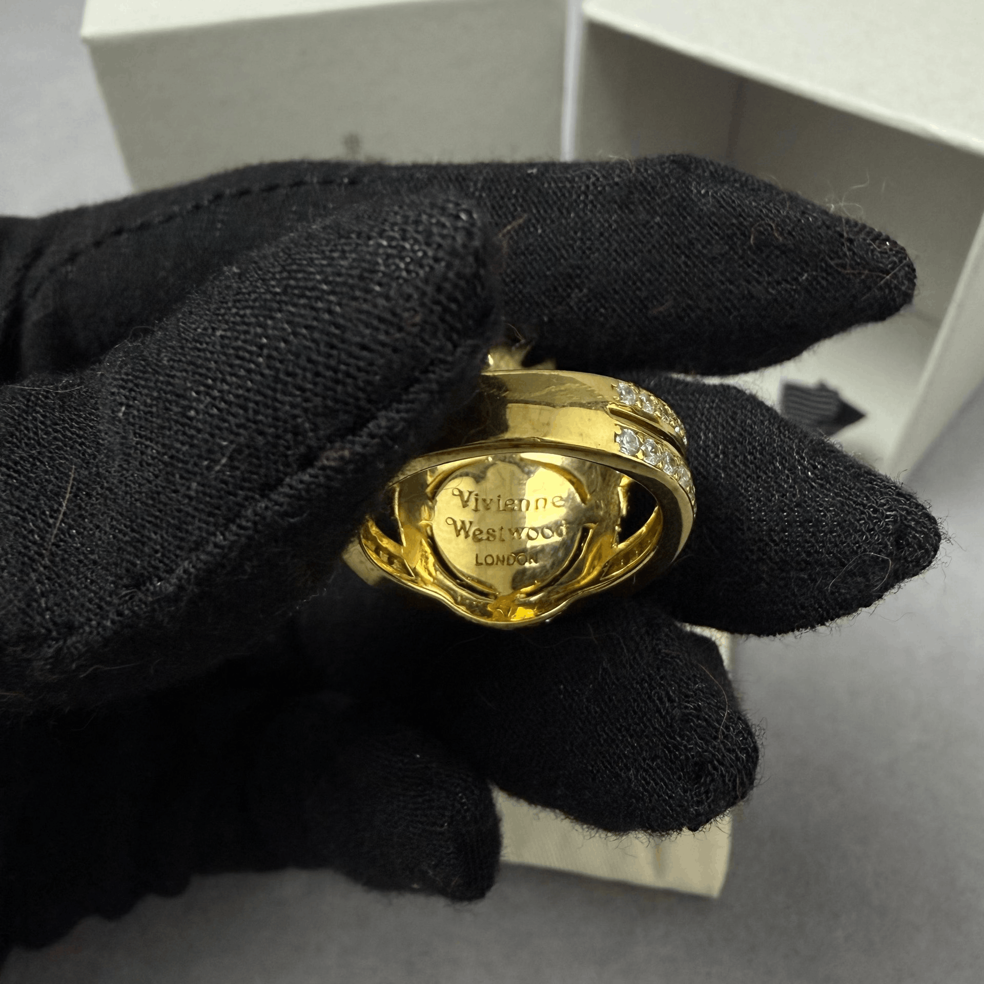 Vivienne Westwood Vivian Westwood Saturn Diamond Ring L Size ONE SIZE - 3 Thumbnail