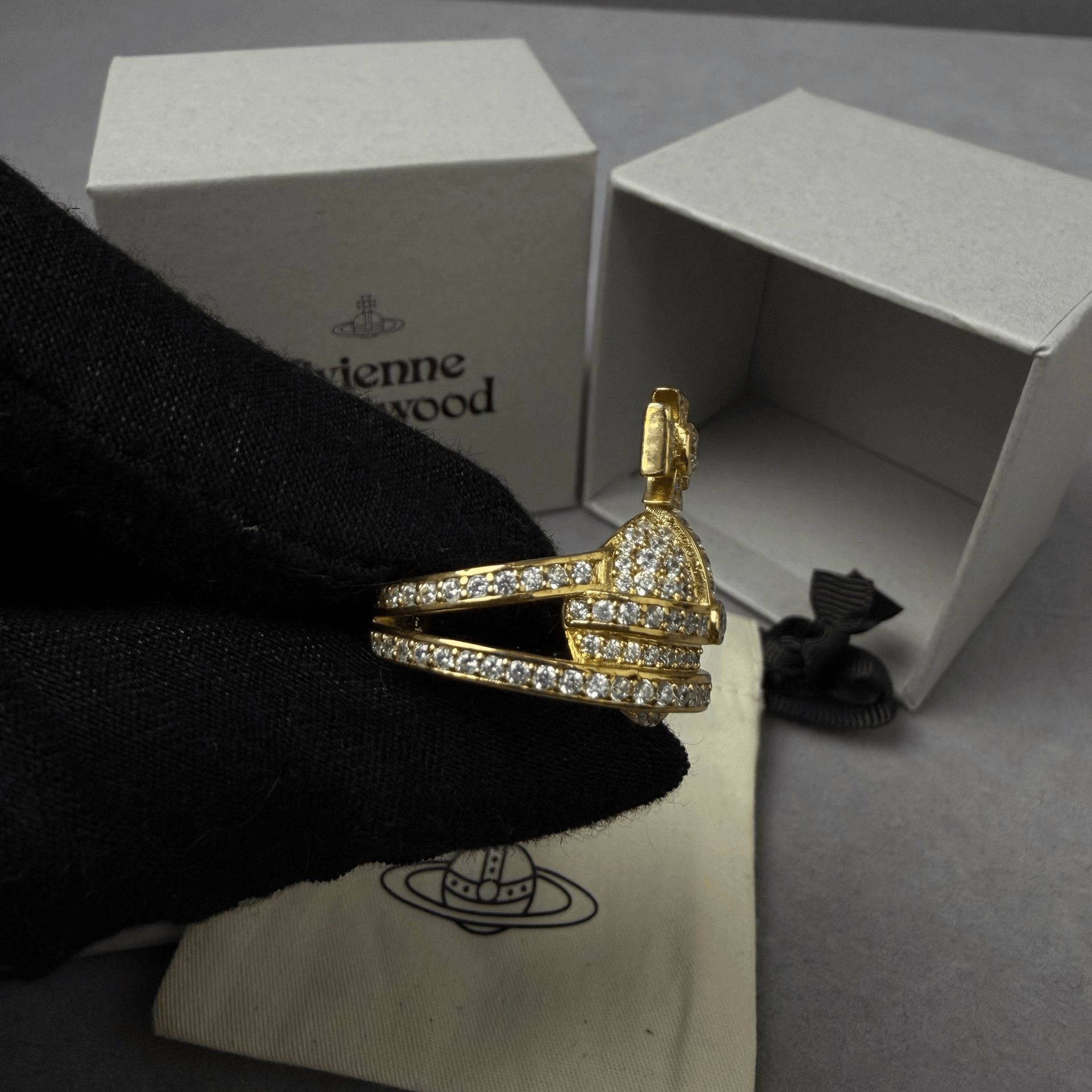 Vivienne Westwood Vivian Westwood Saturn Diamond Ring L Size ONE SIZE - 4 Thumbnail