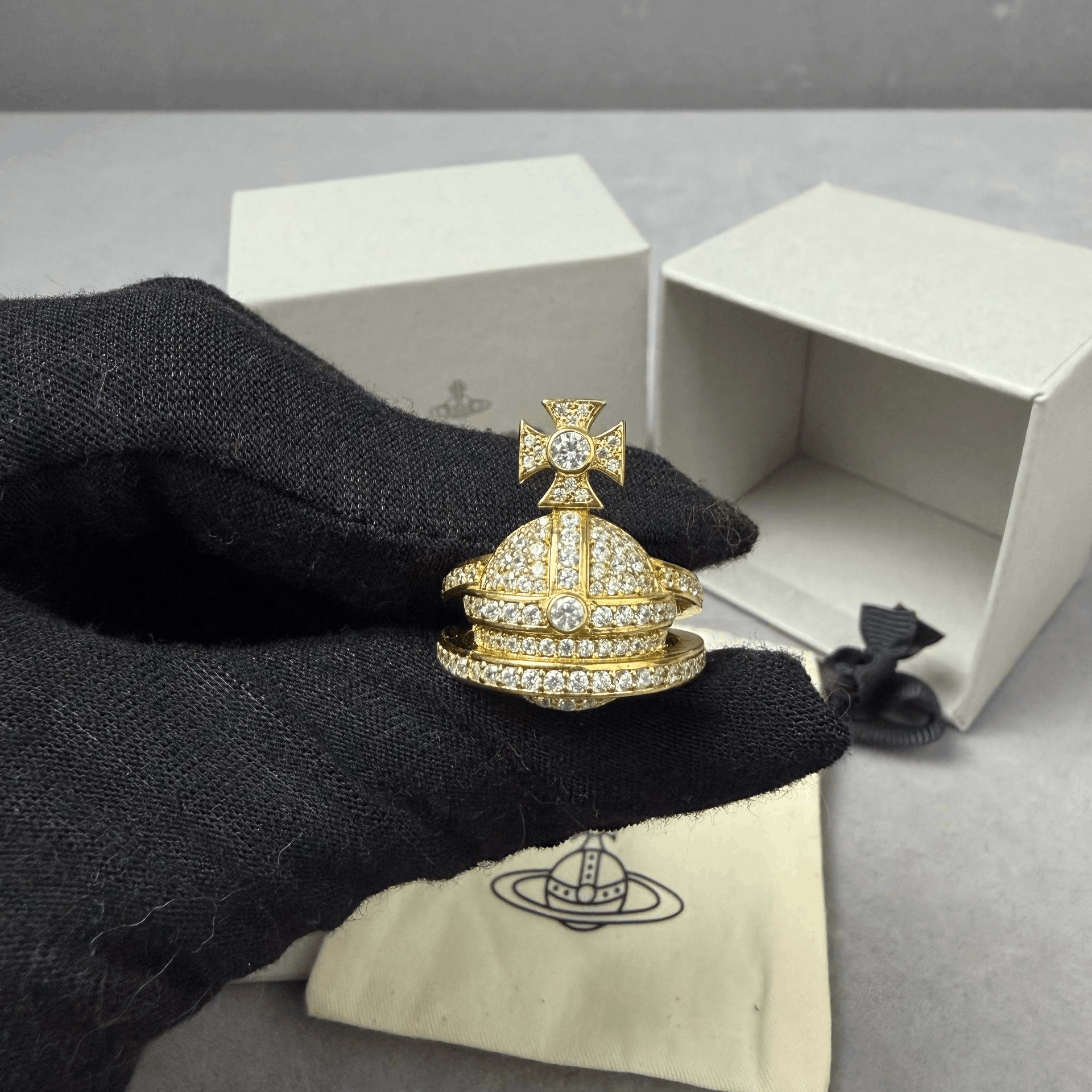 Vivienne Westwood Vivian Westwood Saturn Diamond Ring L Size ONE SIZE - 2 Thumbnail