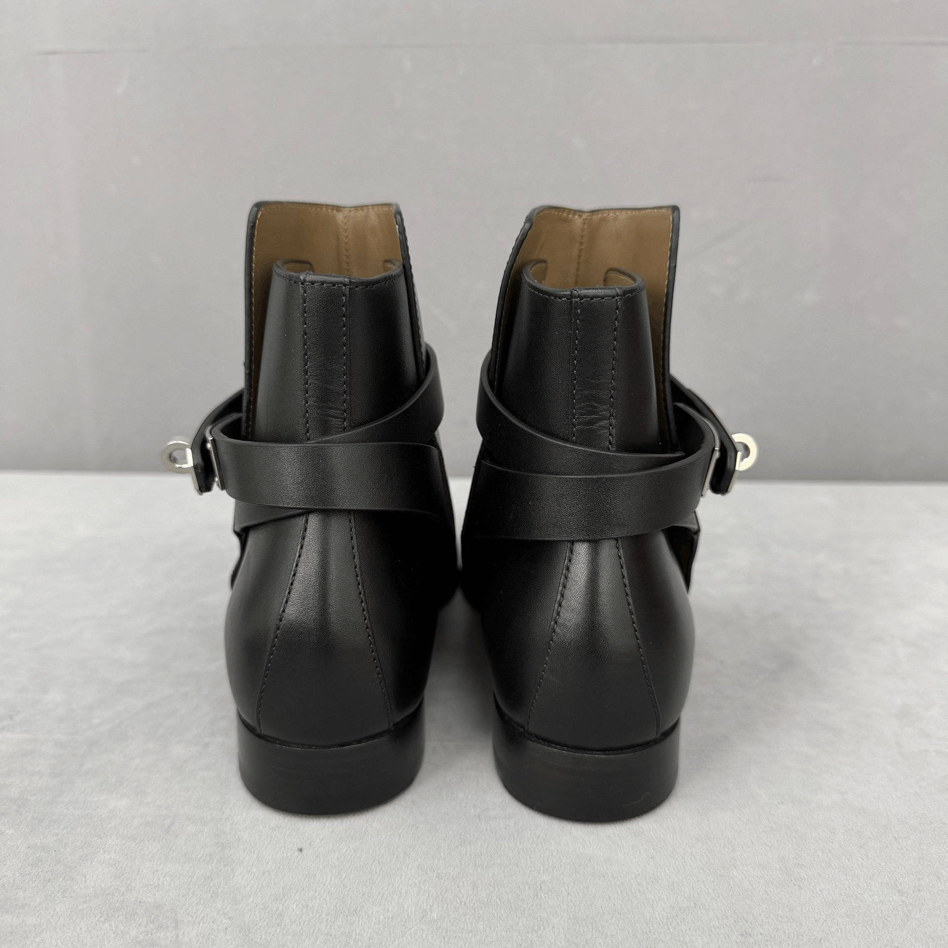 Hermes Hermes Kelly Silver Buckle Chelsea Boots Size US 6 / IT 36 - 4 Thumbnail
