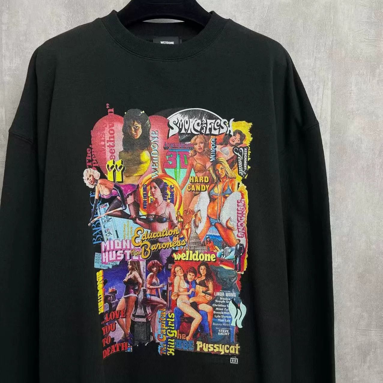 WE11DONE WE11DONE Crewneck Graphic Sweatshirt Size XS / US 0-2 / IT 36-38 - 2 Thumbnail