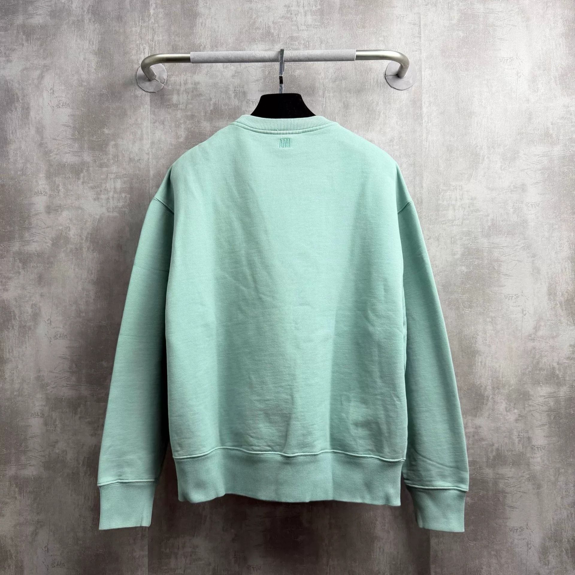 AMI Ami Green Embroidered Heart Sweatshirt XL Size XL / US 12-14 / IT 48-50 - 3 Thumbnail