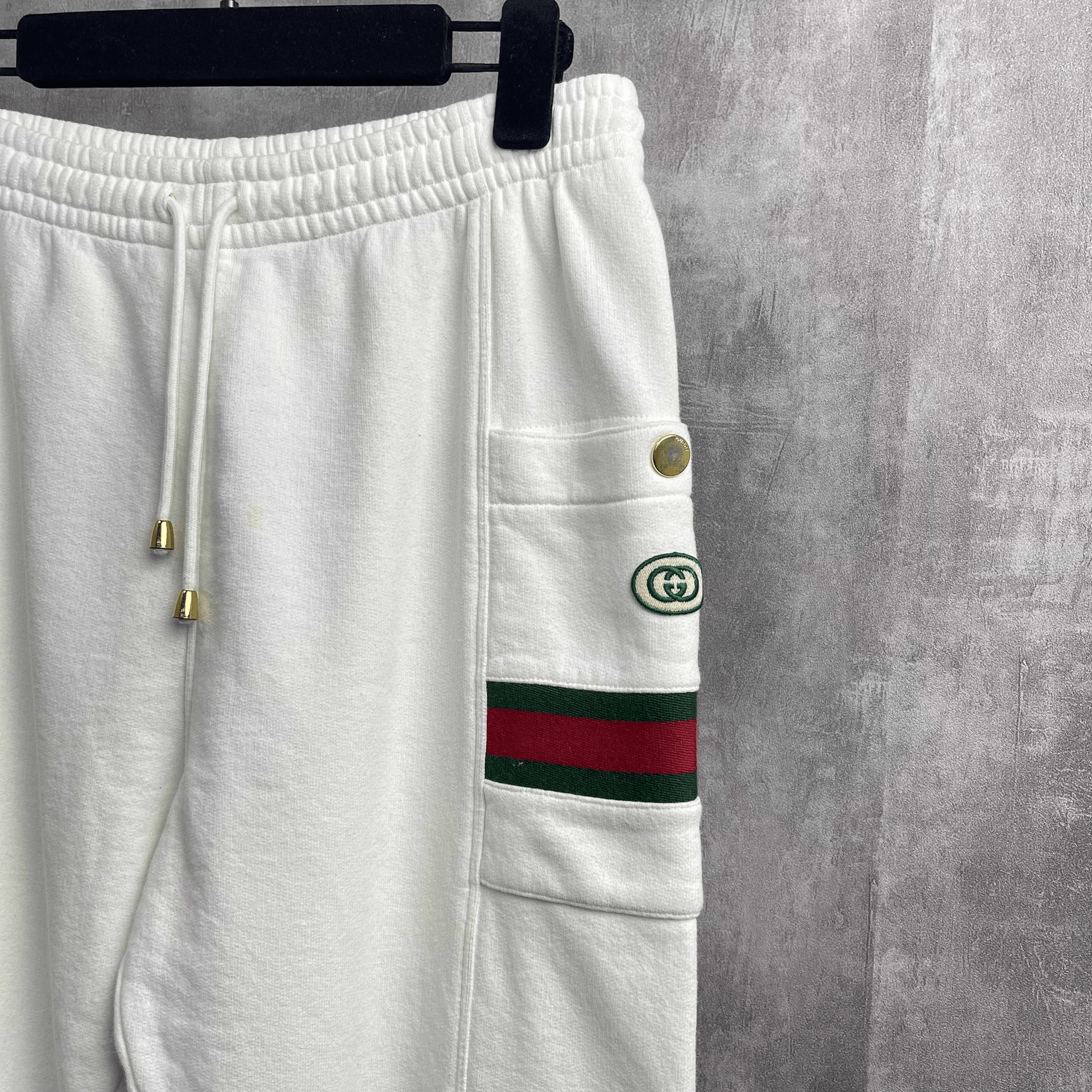 Gucci Gucci Red Green Stripe Logo Sweatpants Size US 26 / EU 42 - 2 Thumbnail
