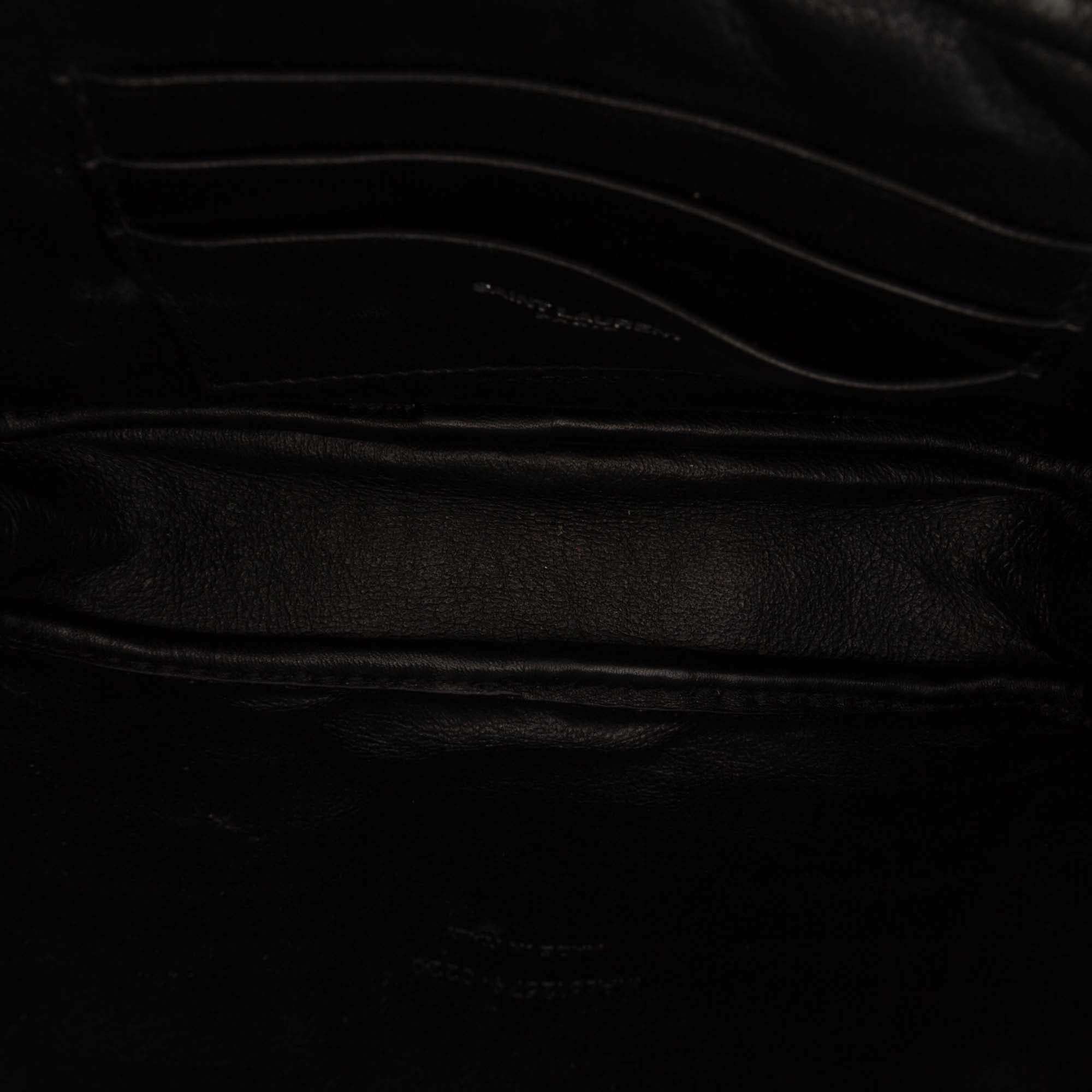 Saint Laurent Paris Mini Grain de Poudre Monogram Lou Camera Bag Size ONE SIZE - 4 Thumbnail