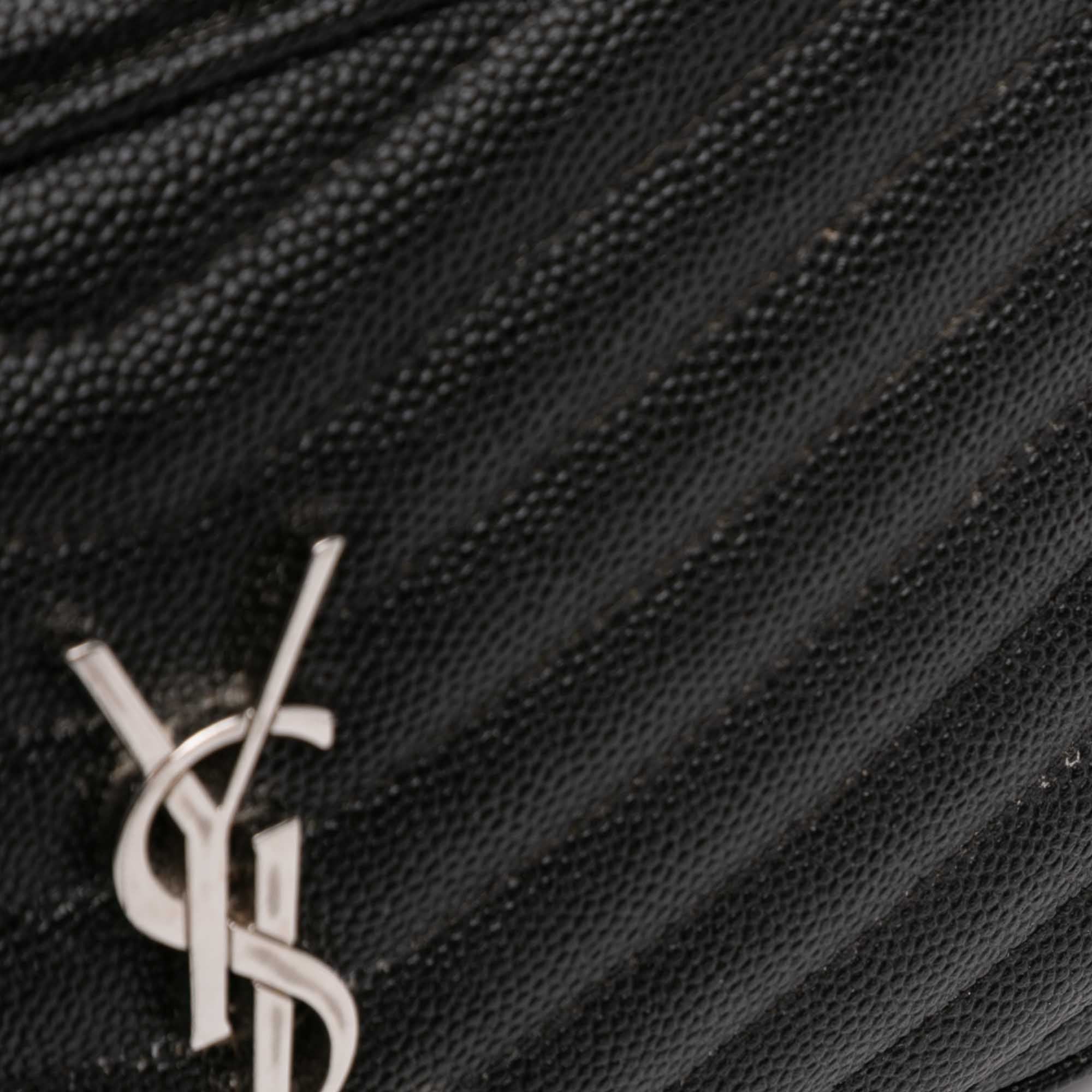 Saint Laurent Paris Mini Grain de Poudre Monogram Lou Camera Bag Size ONE SIZE - 9 Thumbnail