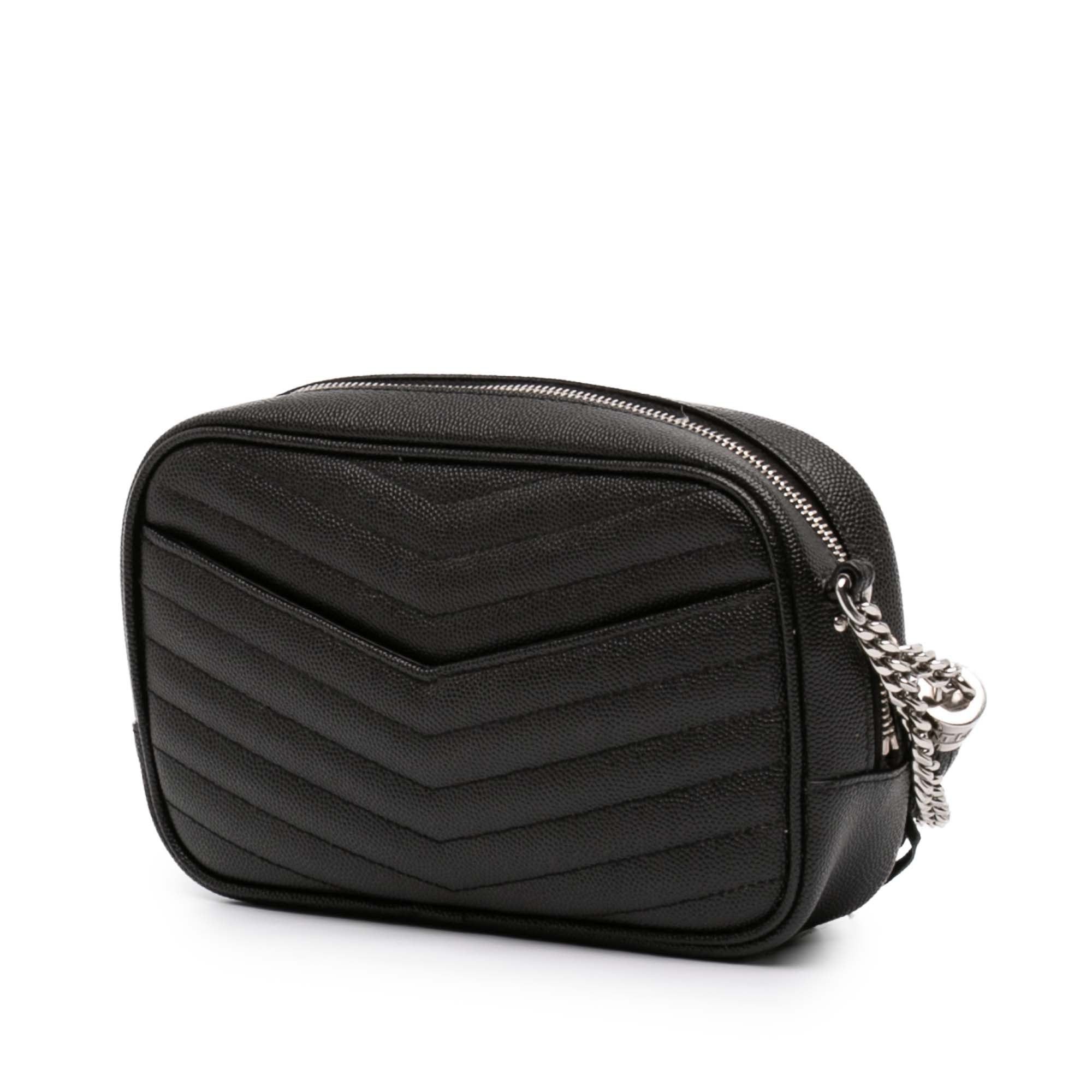 Saint Laurent Paris Mini Grain de Poudre Monogram Lou Camera Bag Size ONE SIZE - 2 Thumbnail