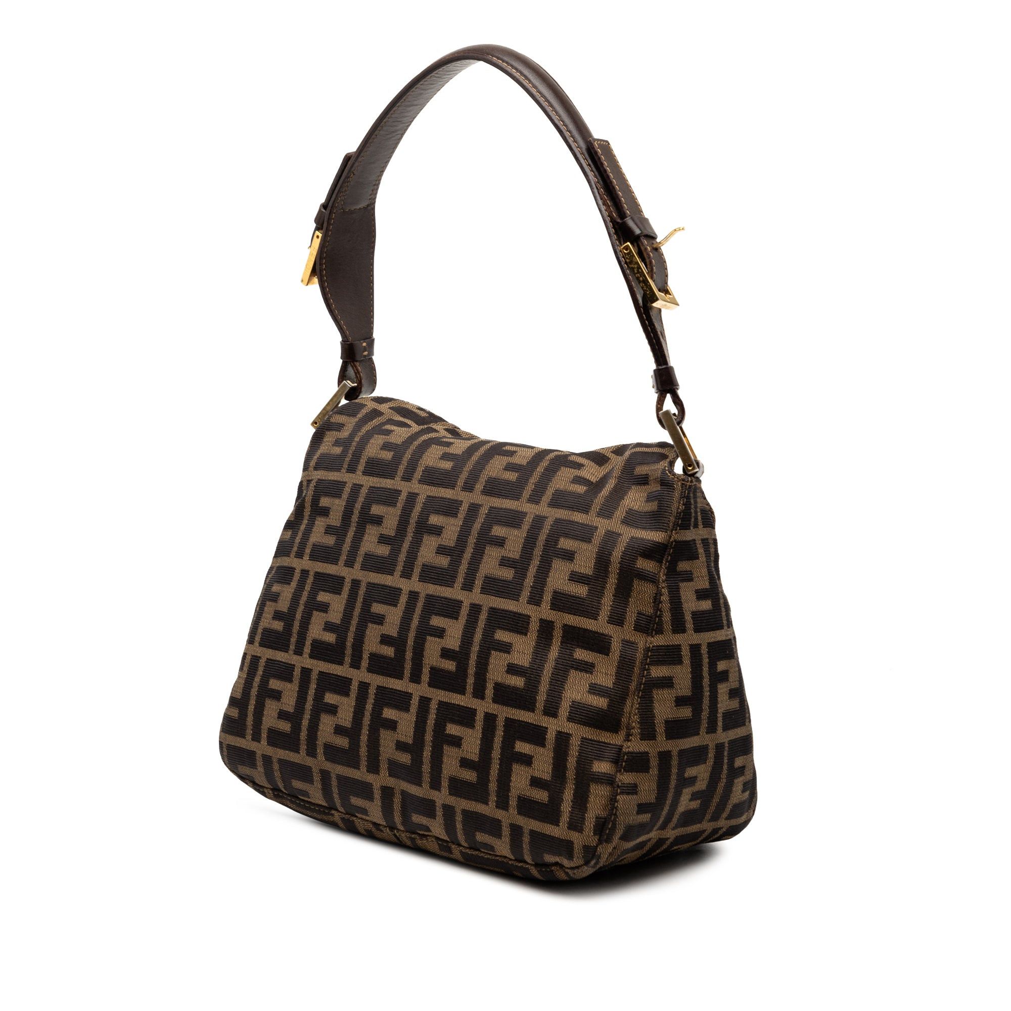 Fendi Zucca Canvas Double Flap Shoulder Bag Size ONE SIZE - 2 Thumbnail