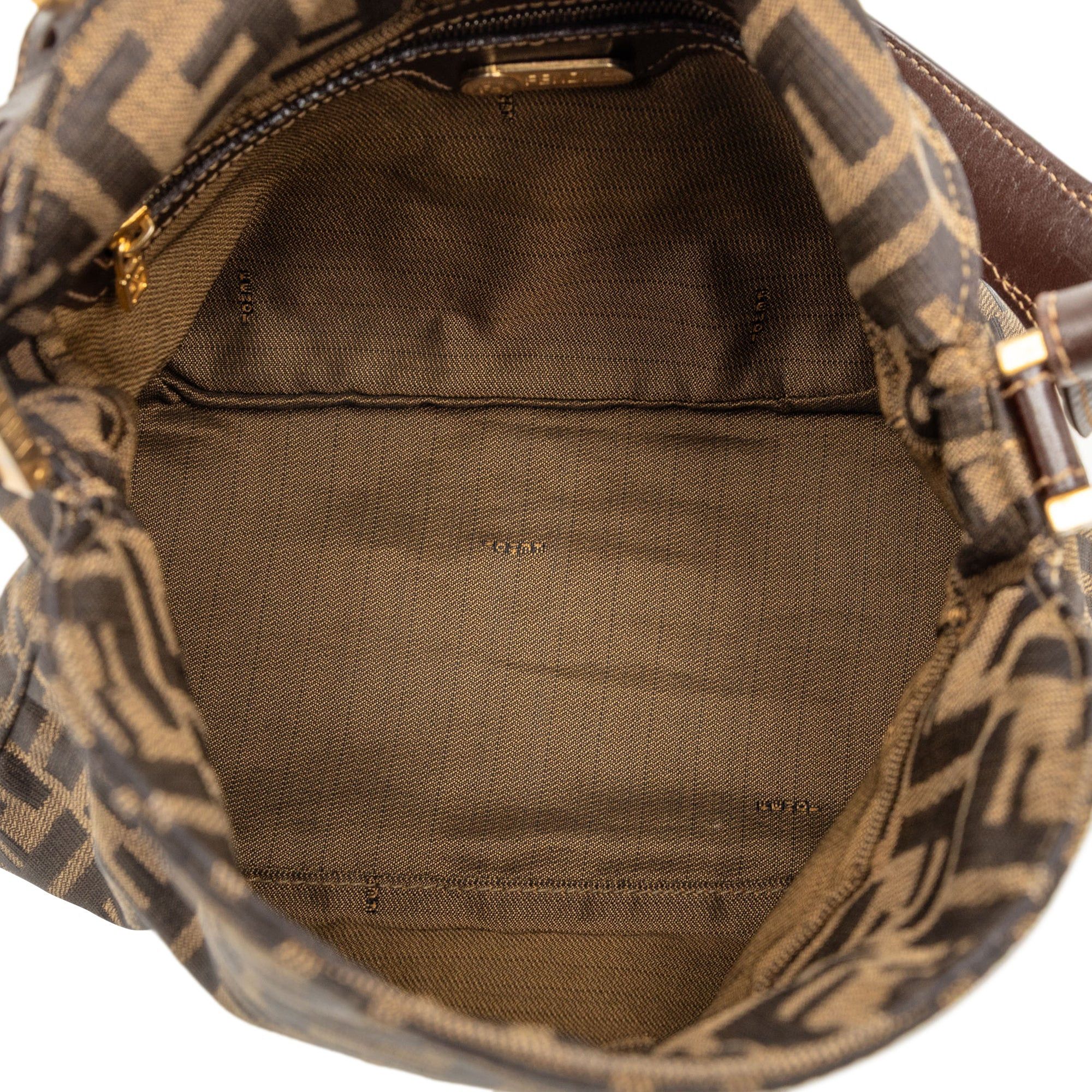 Fendi Zucca Canvas Double Flap Shoulder Bag Size ONE SIZE - 4 Thumbnail