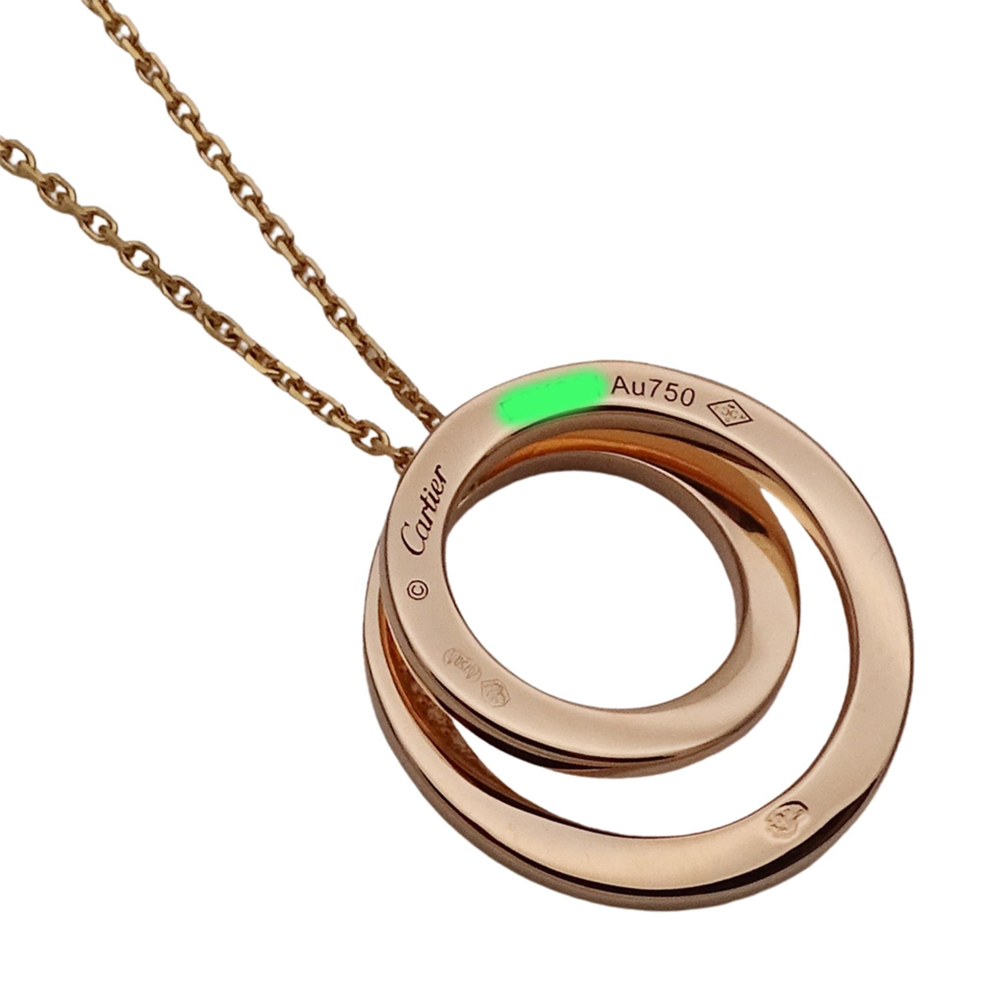 Cartier Cartier necklace for women, brand name, 750PG (pink gold), diamond, etincelle setting, polished. Size ONE SIZE - 4 Thumbnail